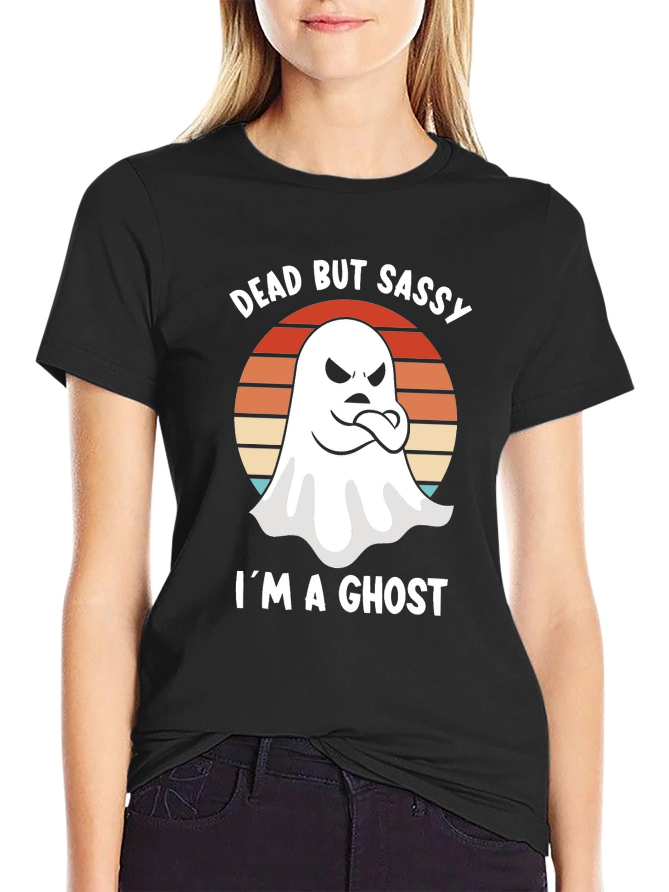 Dead But Sassy Ghost Graphic T-Shirt