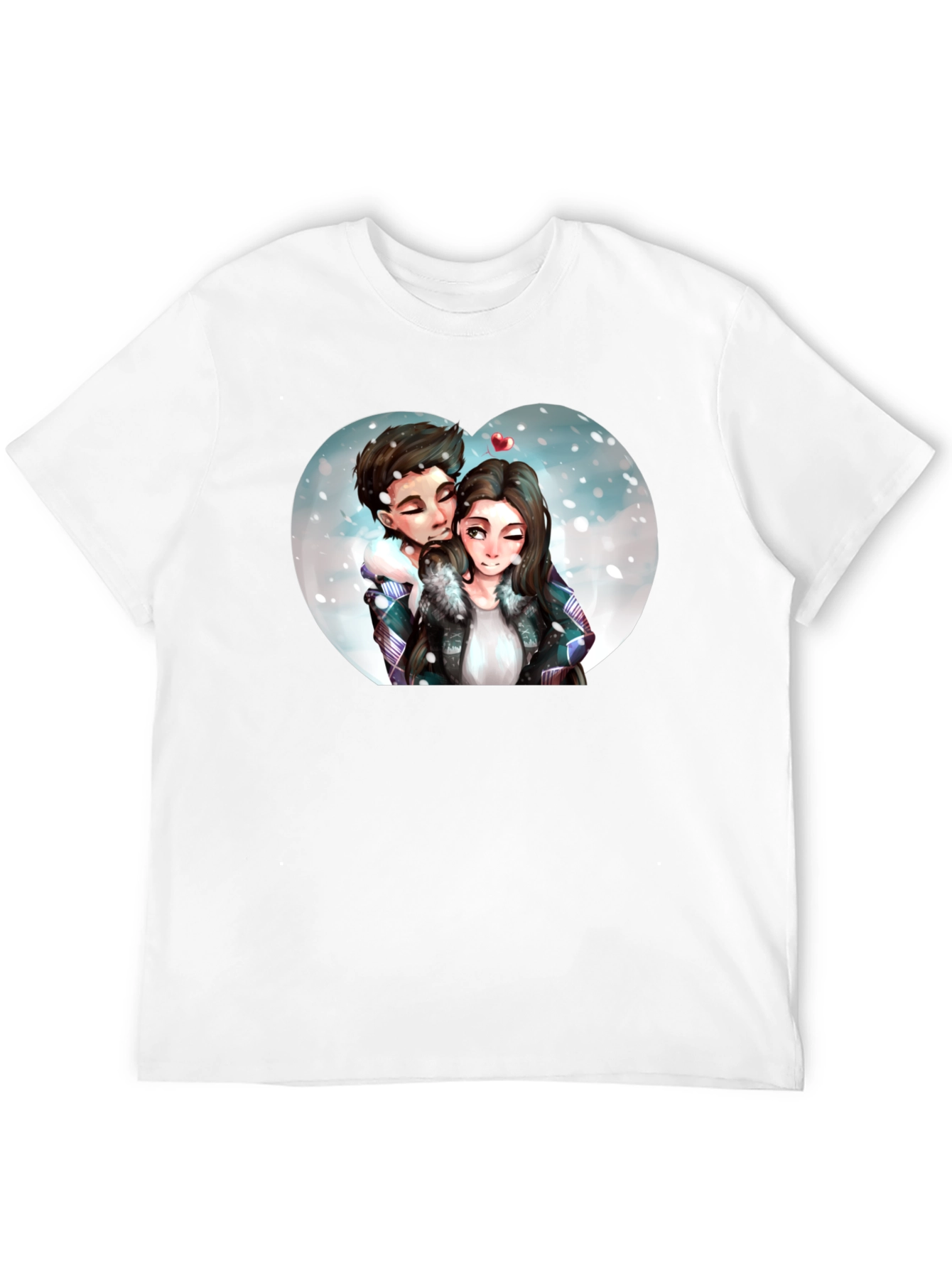 Couple Winter Heart T-Shirt