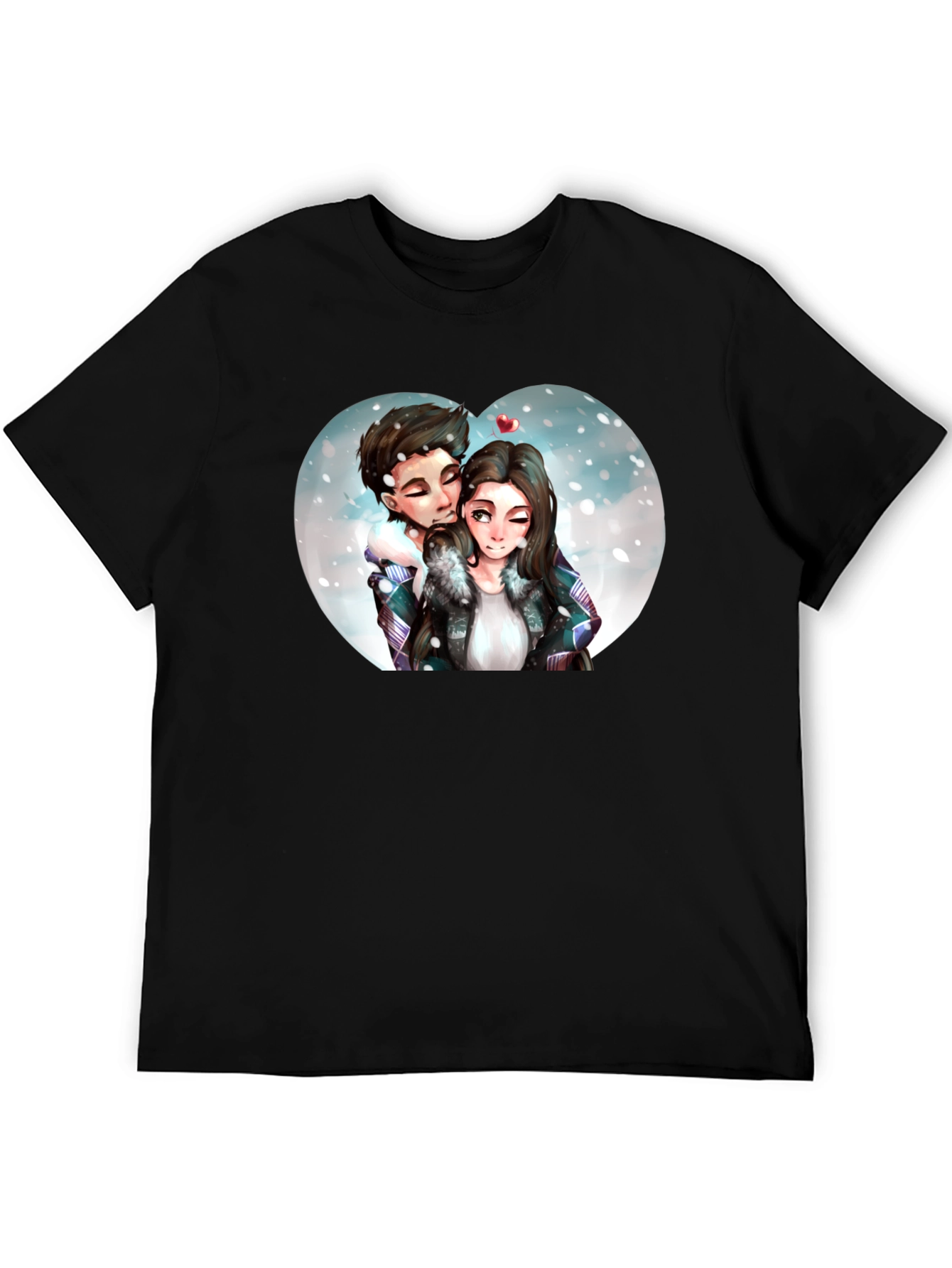 Couple Winter Heart T-Shirt