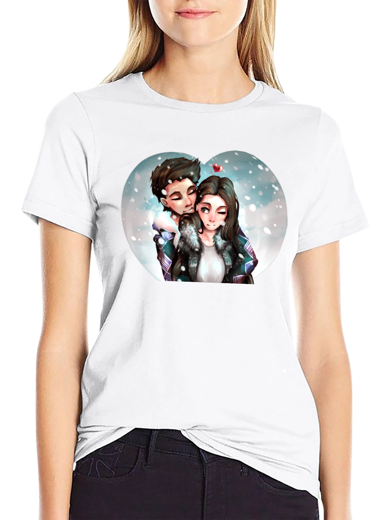 Couple Winter Heart T-Shirt