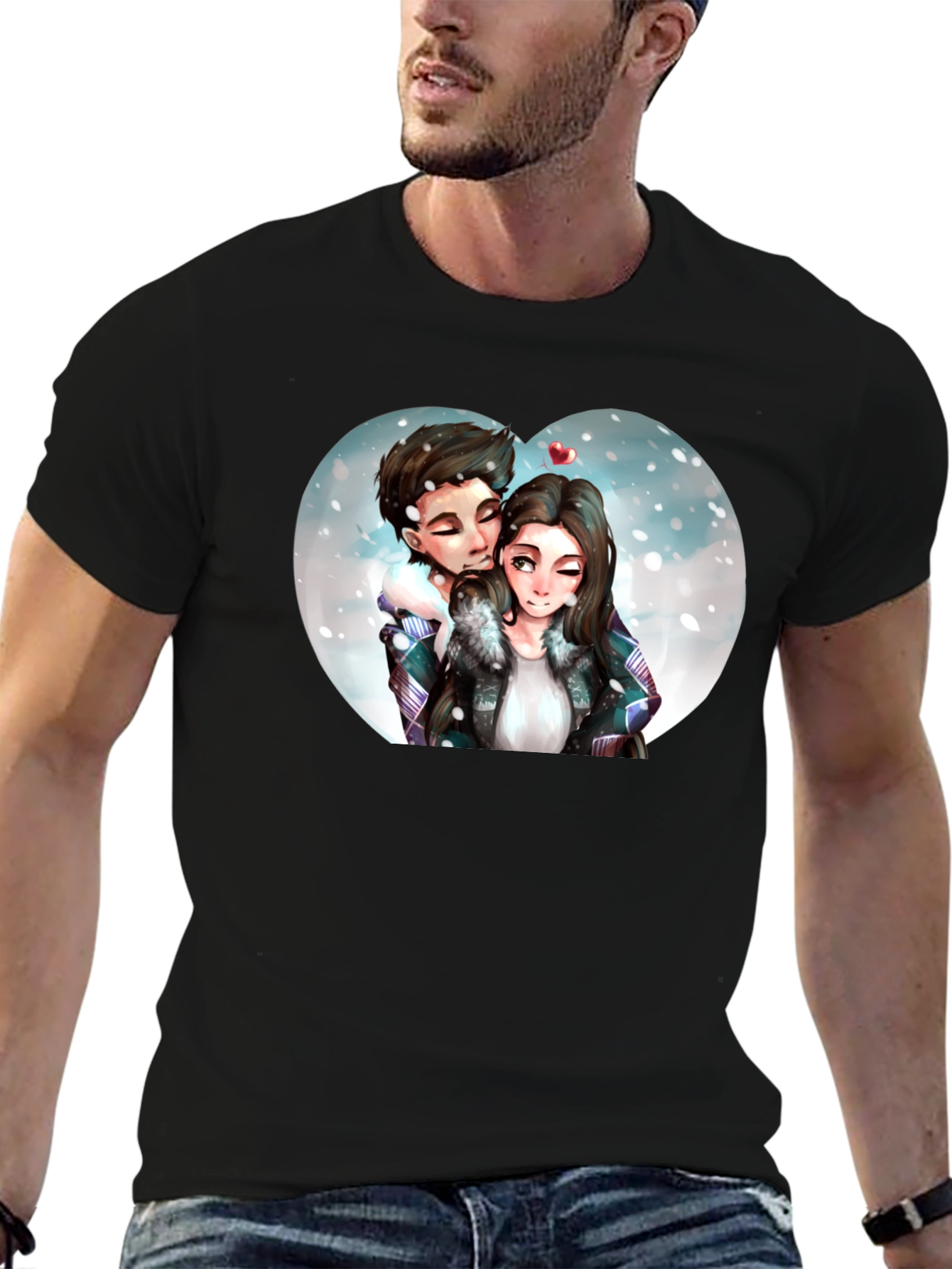Couple Winter Heart T-Shirt