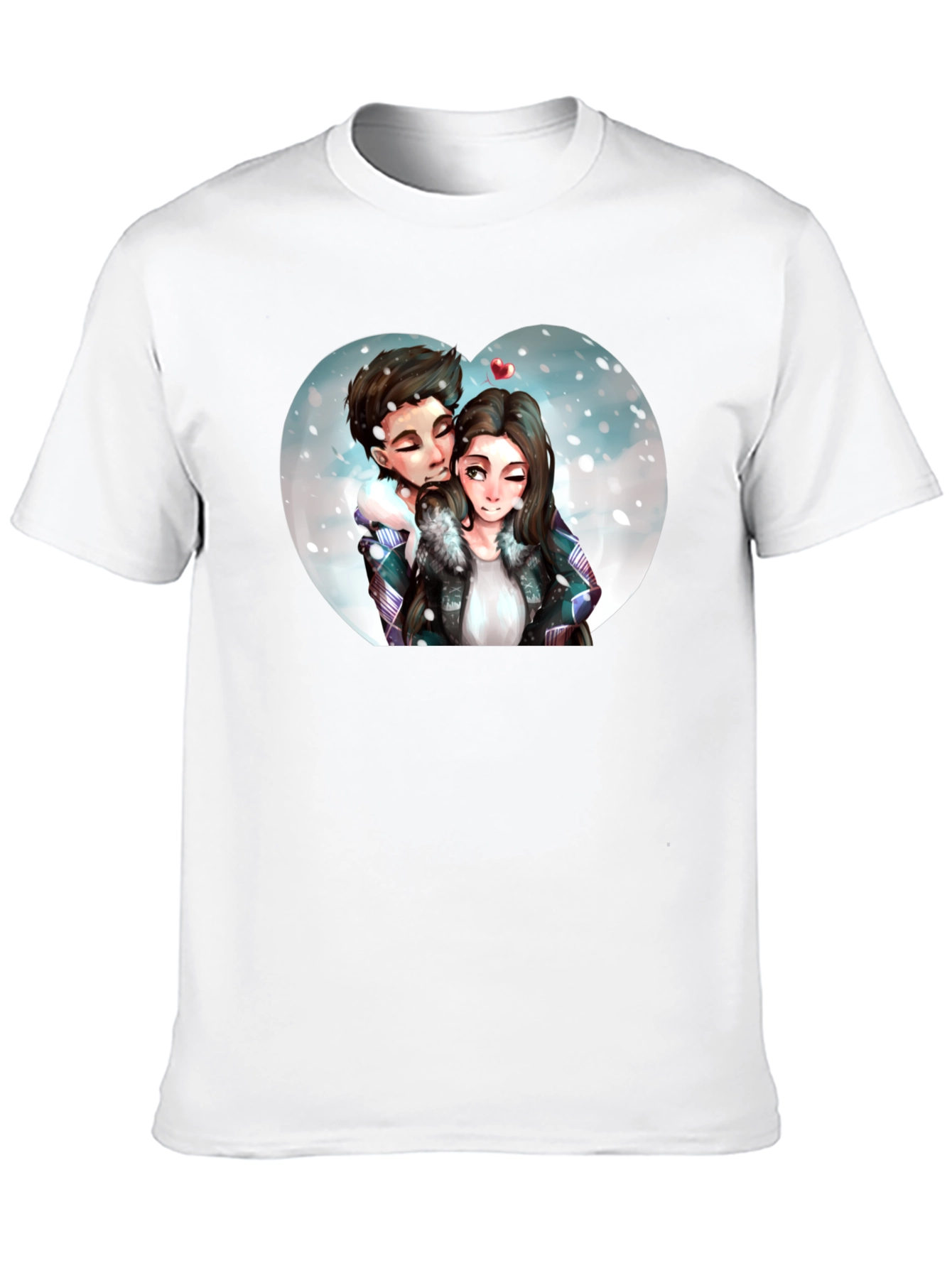 Couple Winter Heart T-Shirt