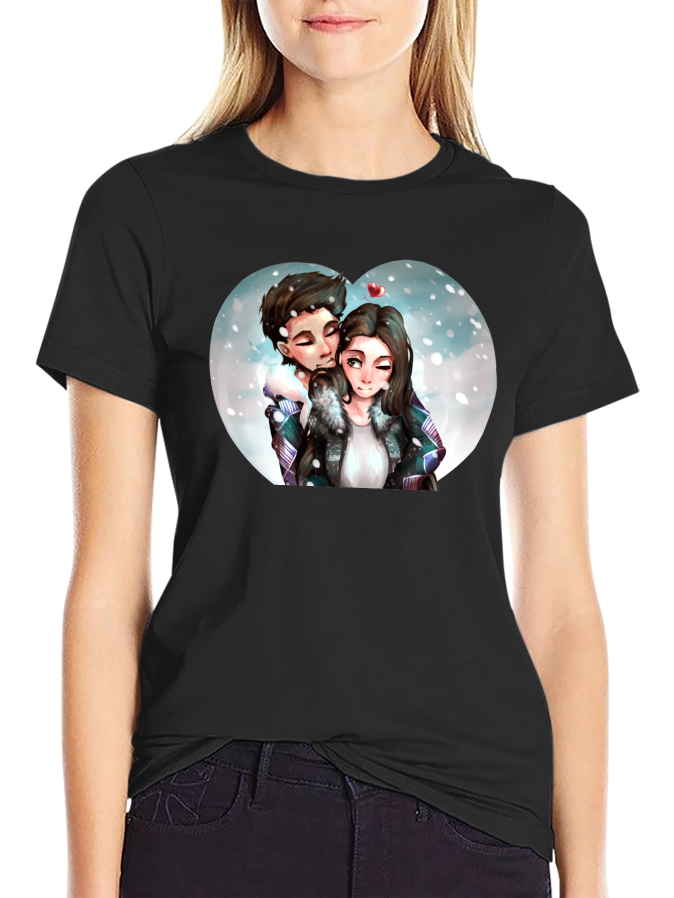 Couple Winter Heart T-Shirt