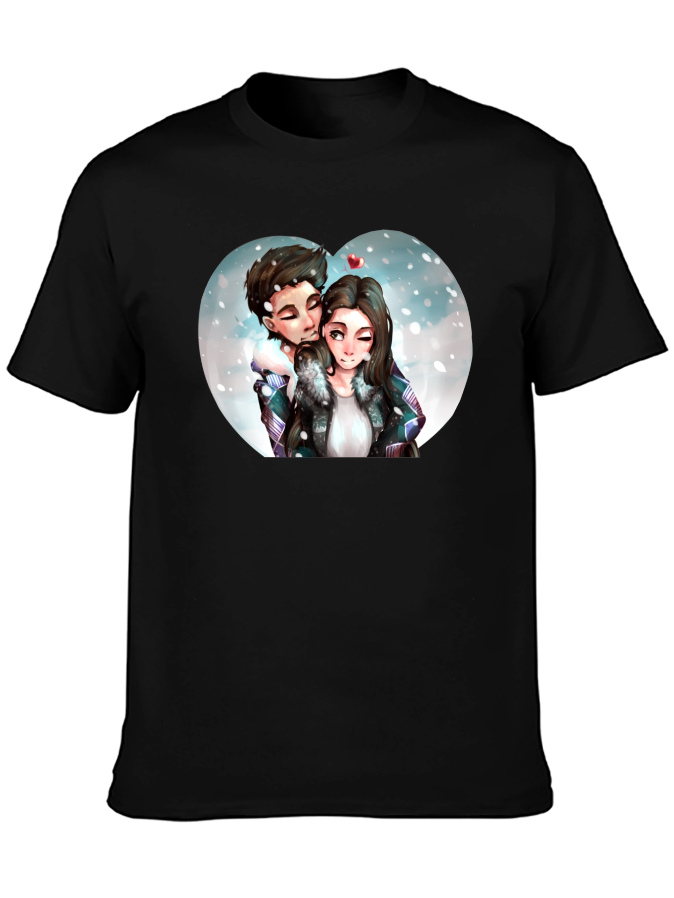 Couple Winter Heart T-Shirt