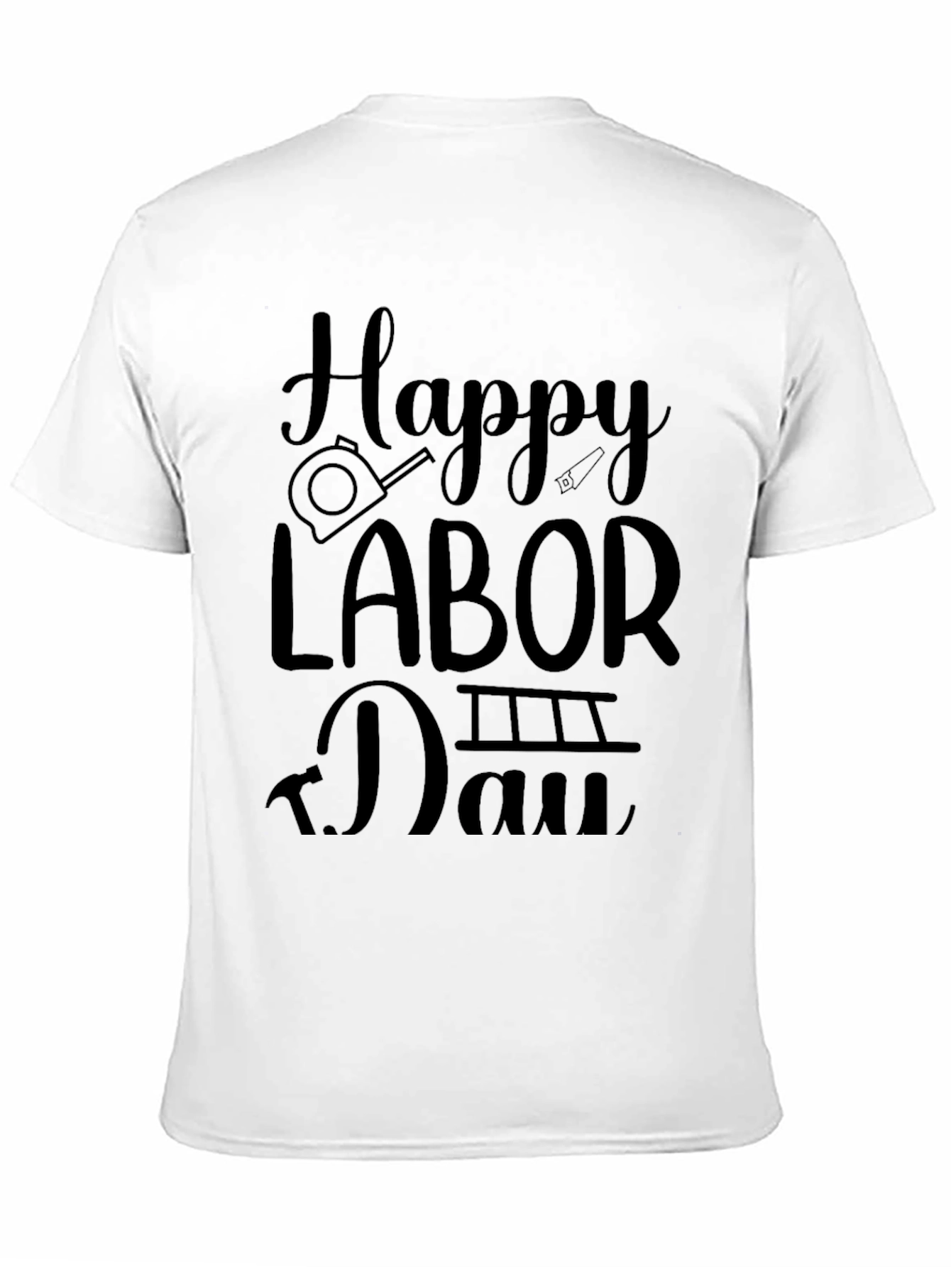 Happy Labor Day Black Graphic Tee