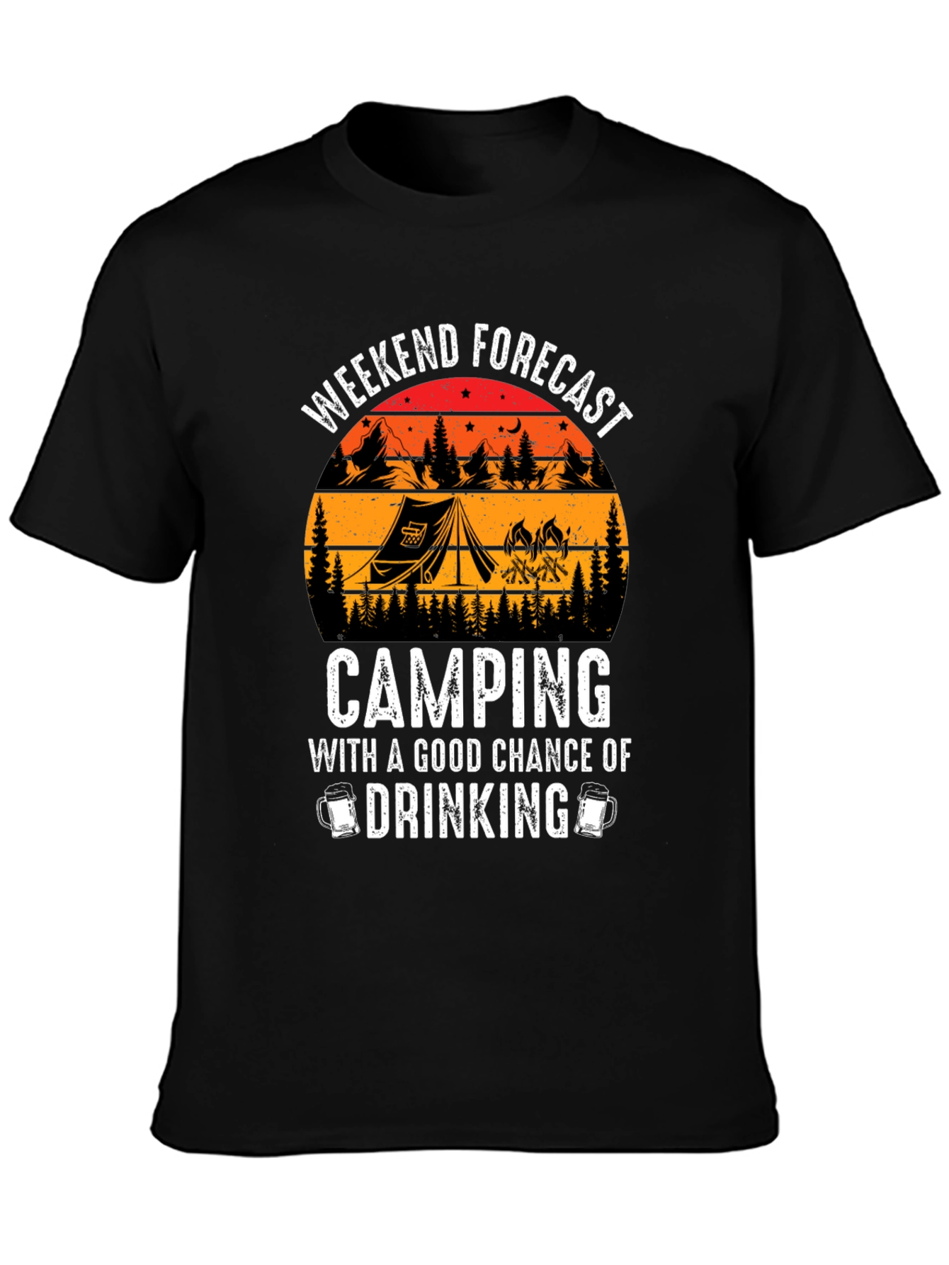Weekend Camping and Drinking T-Shirt