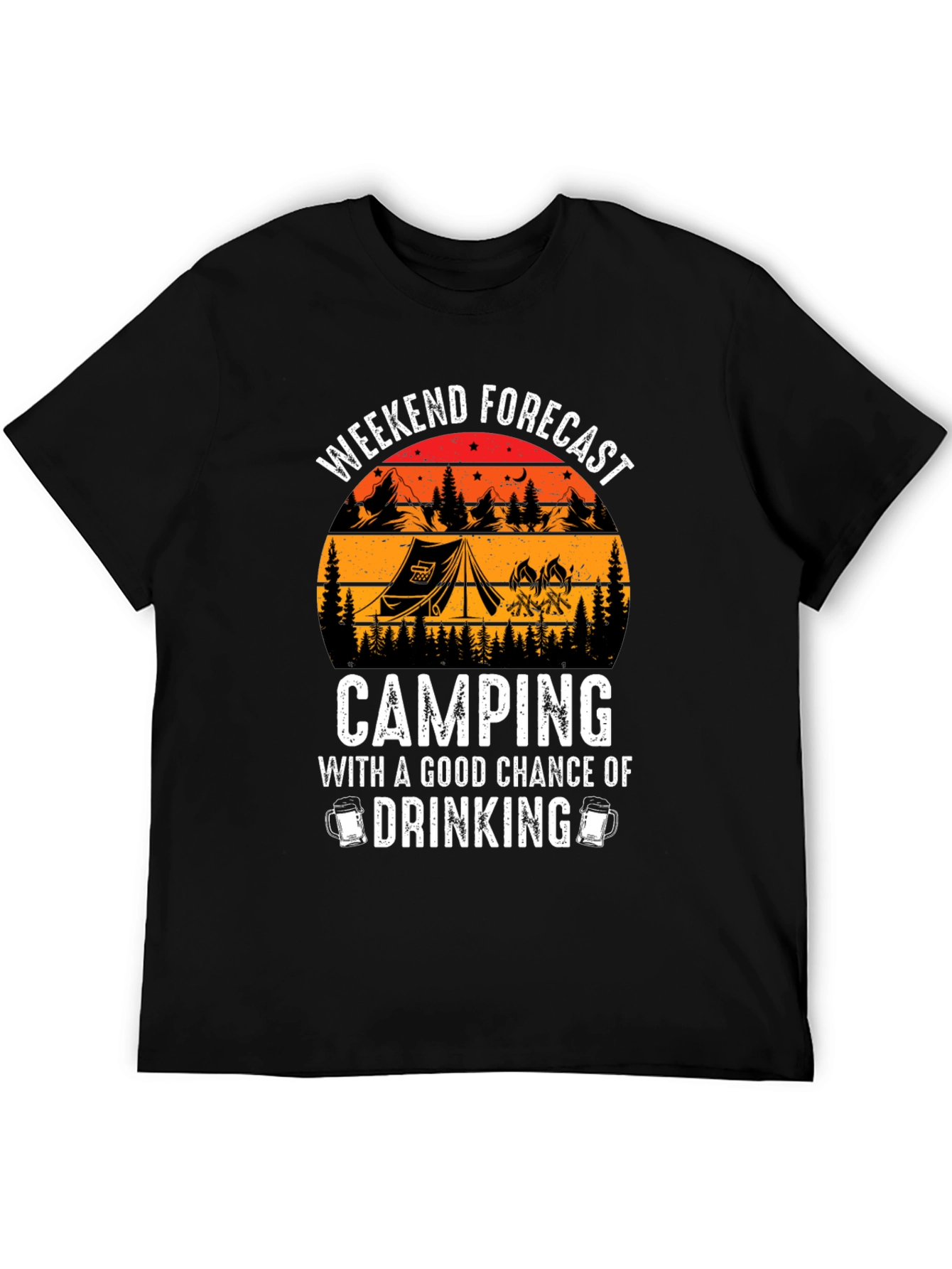 Weekend Camping and Drinking T-Shirt