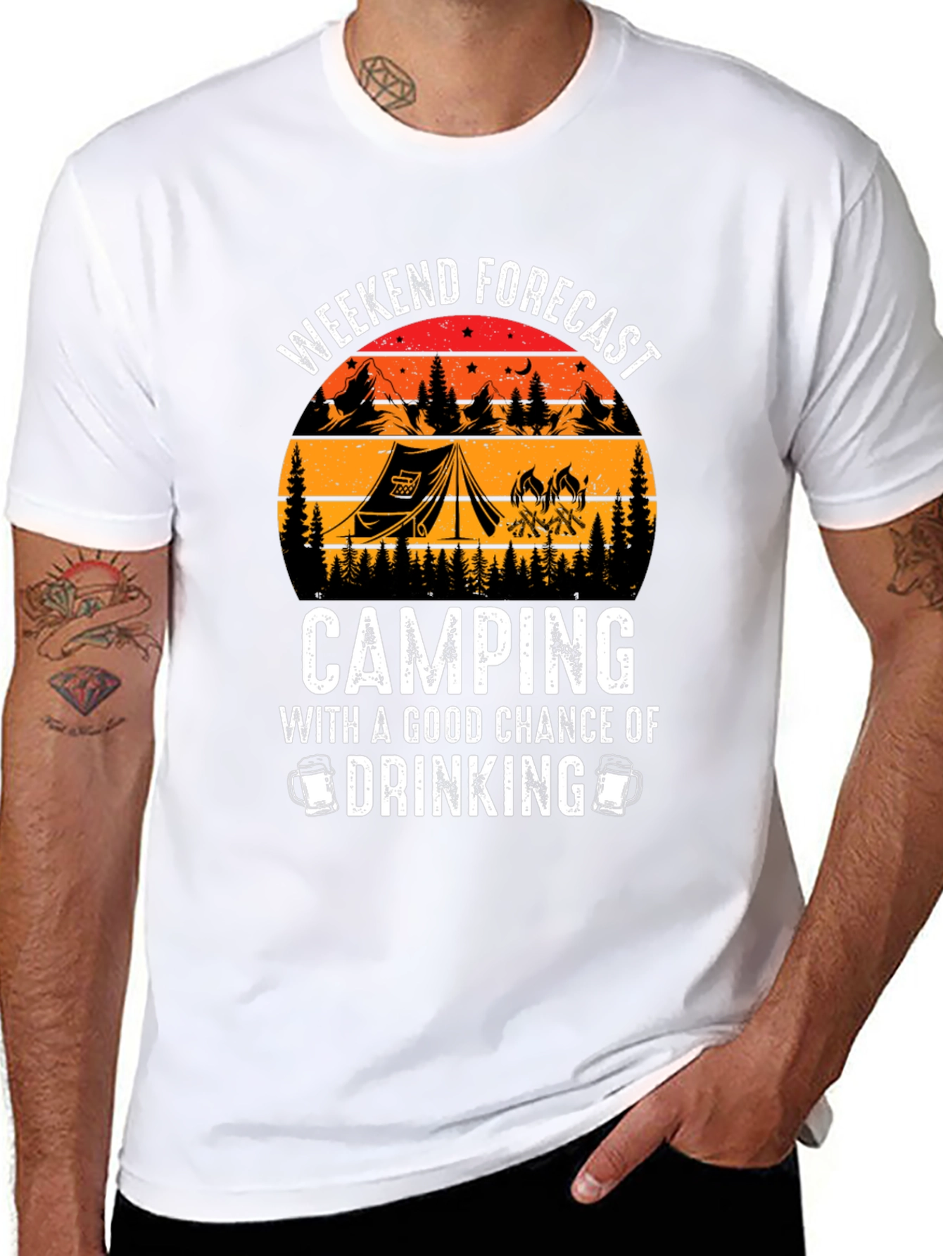 Weekend Camping and Drinking T-Shirt