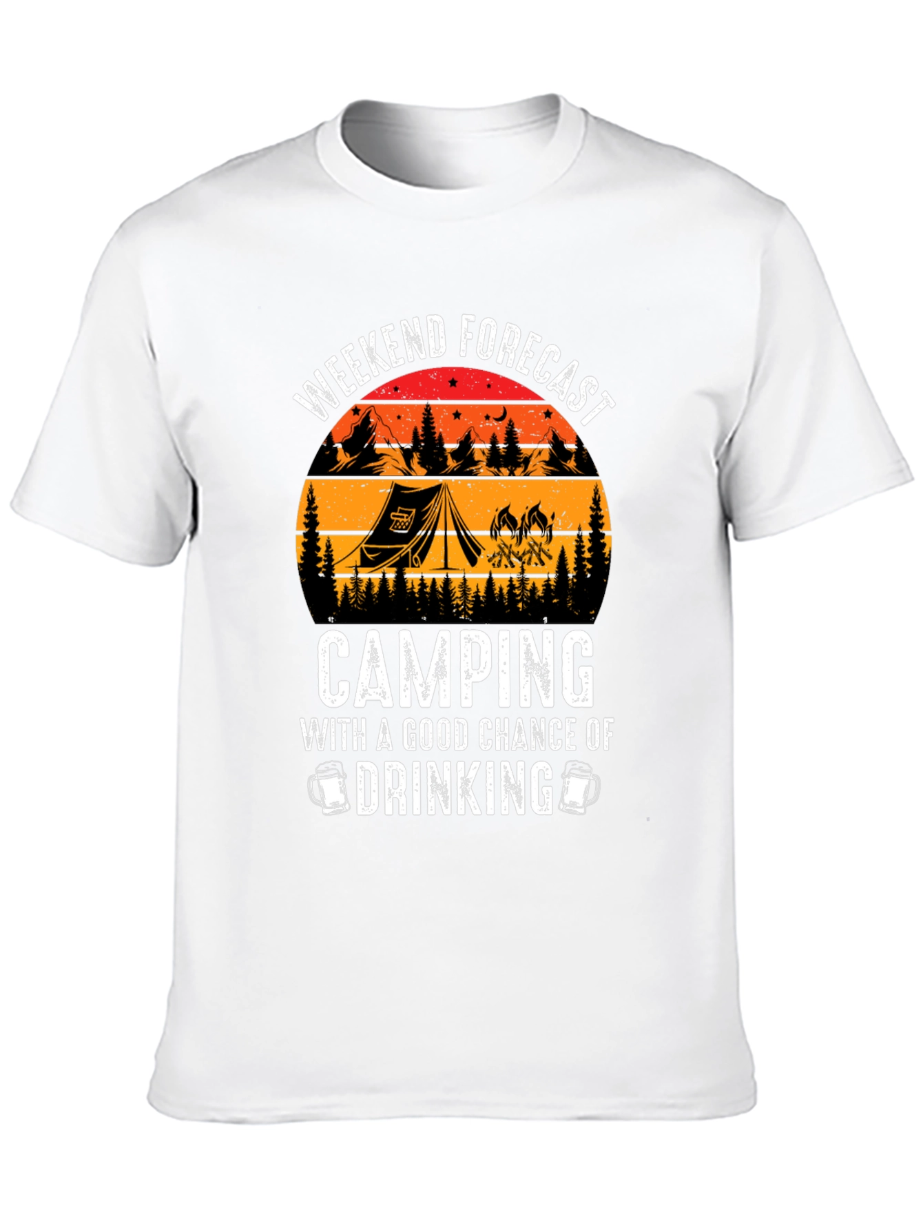 Weekend Camping and Drinking T-Shirt