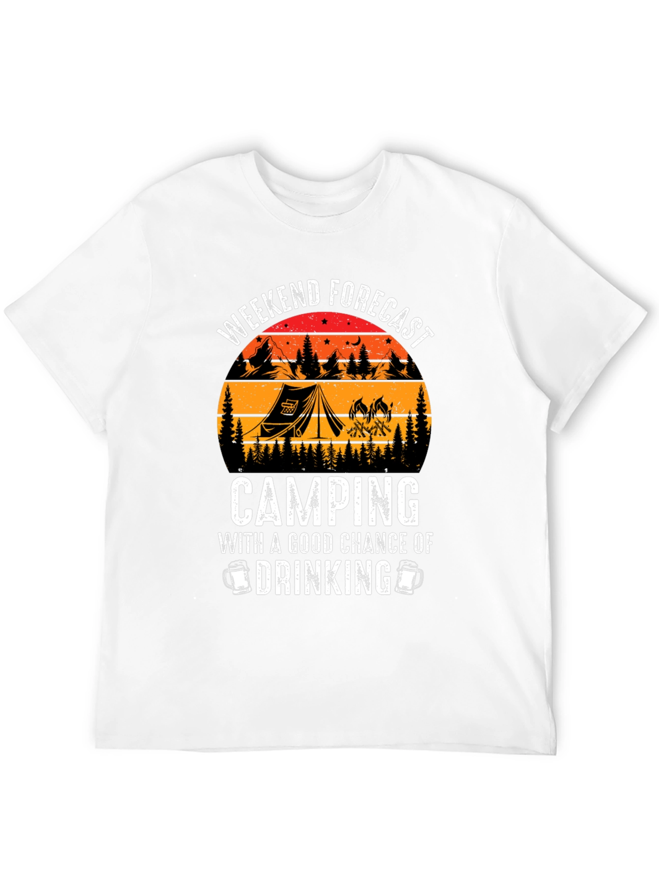 Weekend Camping and Drinking T-Shirt