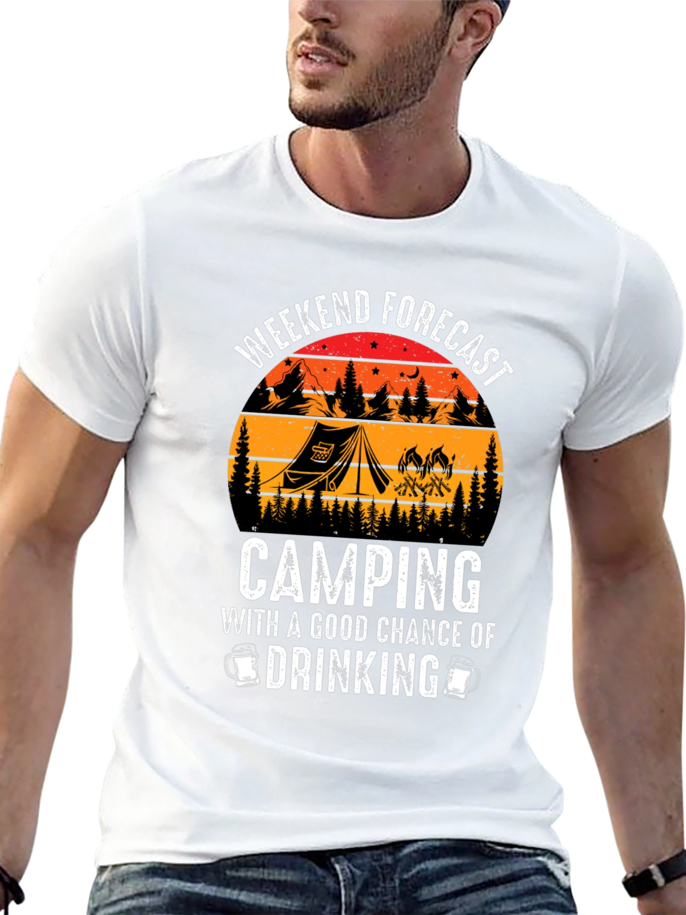 Weekend Camping and Drinking T-Shirt