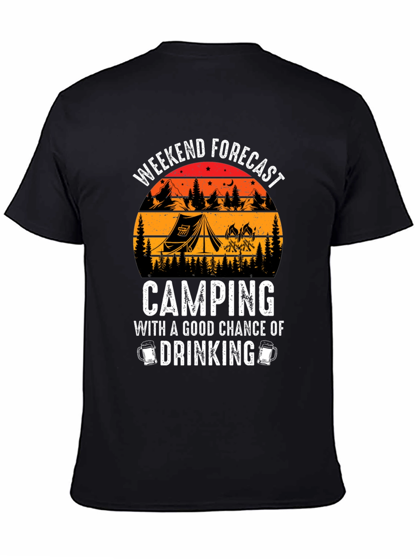 Weekend Camping and Drinking T-Shirt