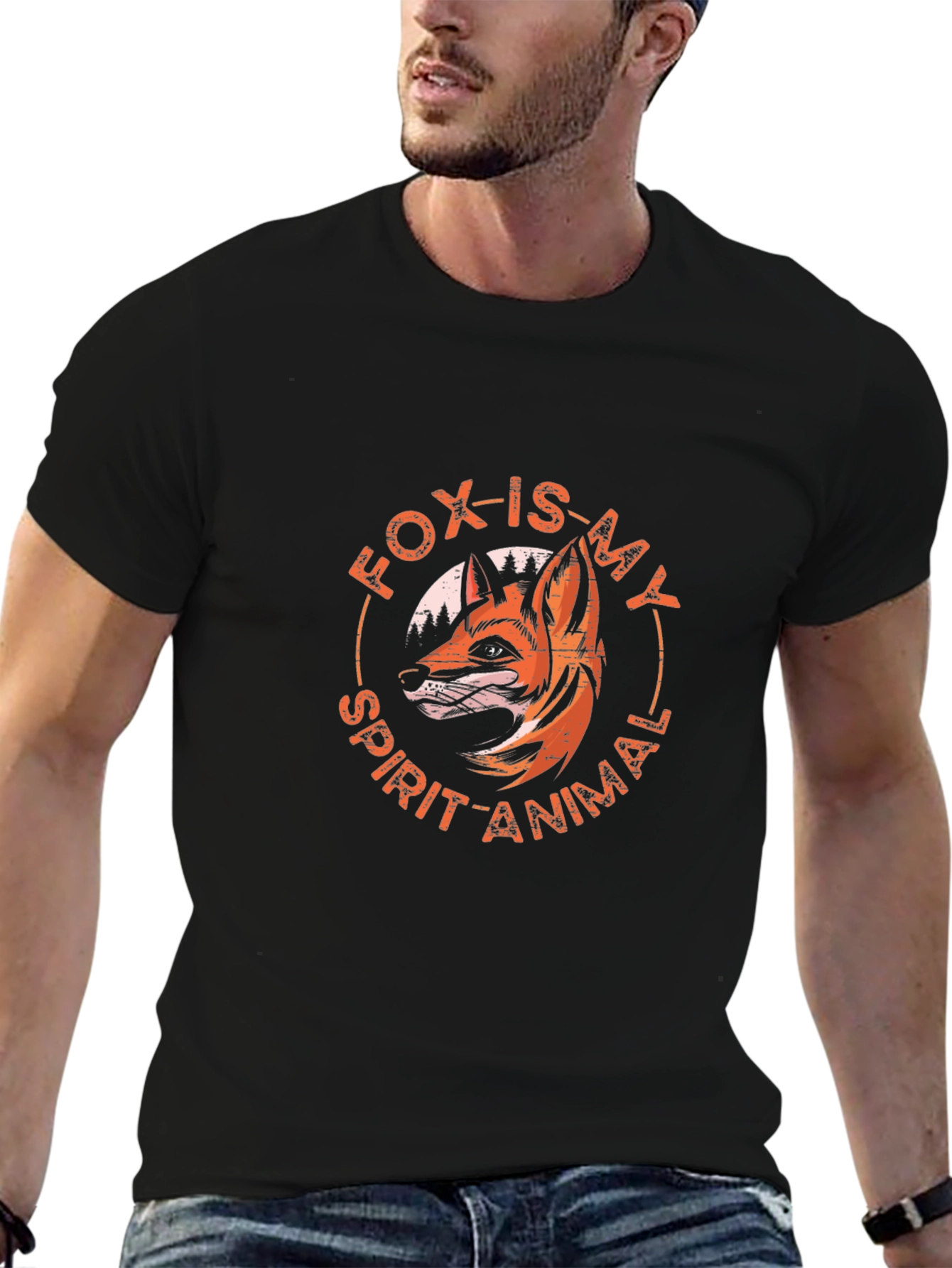 Fox Spirit Animal Tee - Nature Lovers Graphic T-Shirt