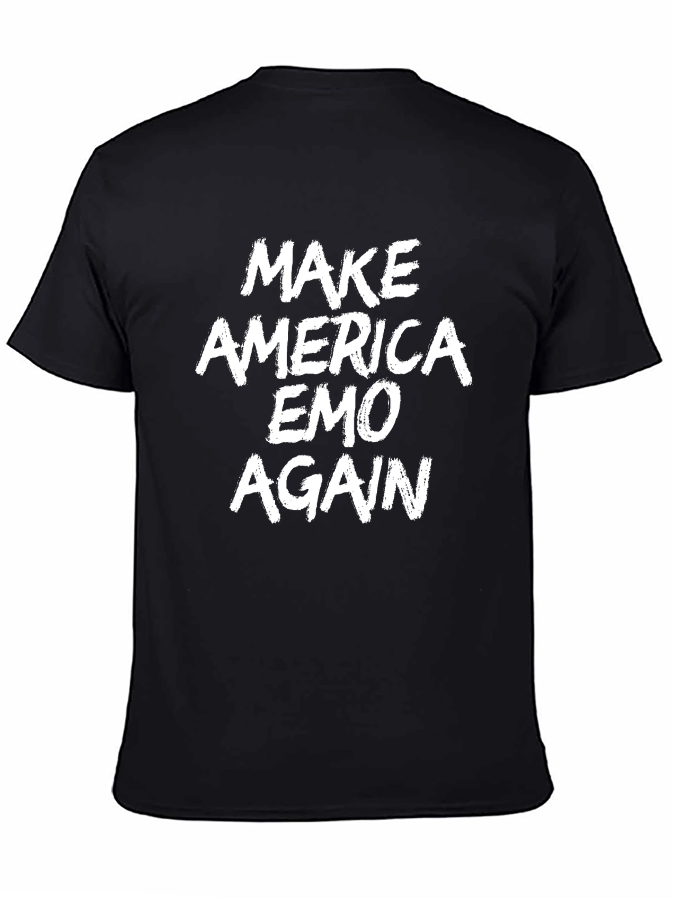 Make America Emo Again Graphic Tee - Black