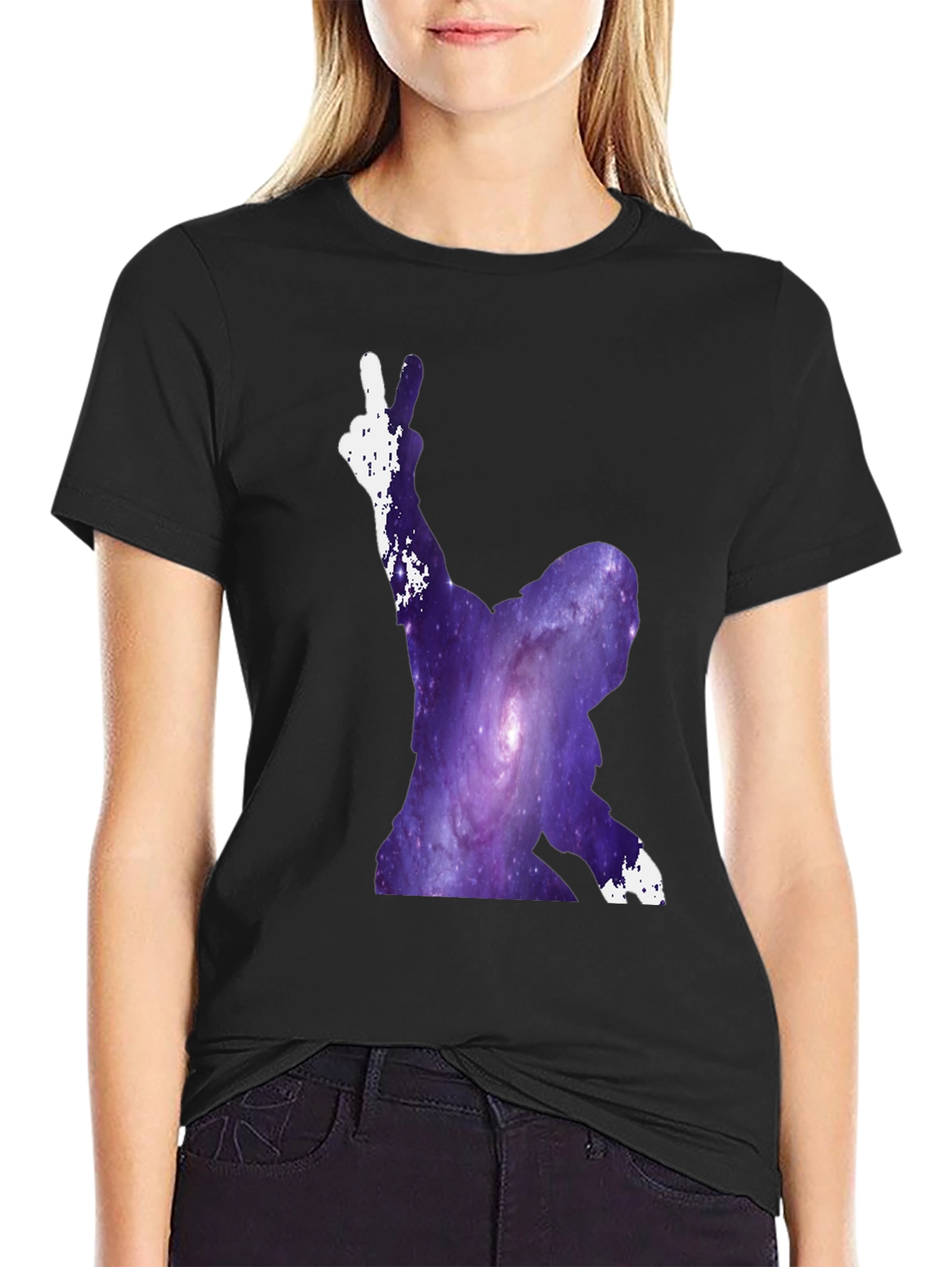 Galaxy Peace Sign T-Shirt