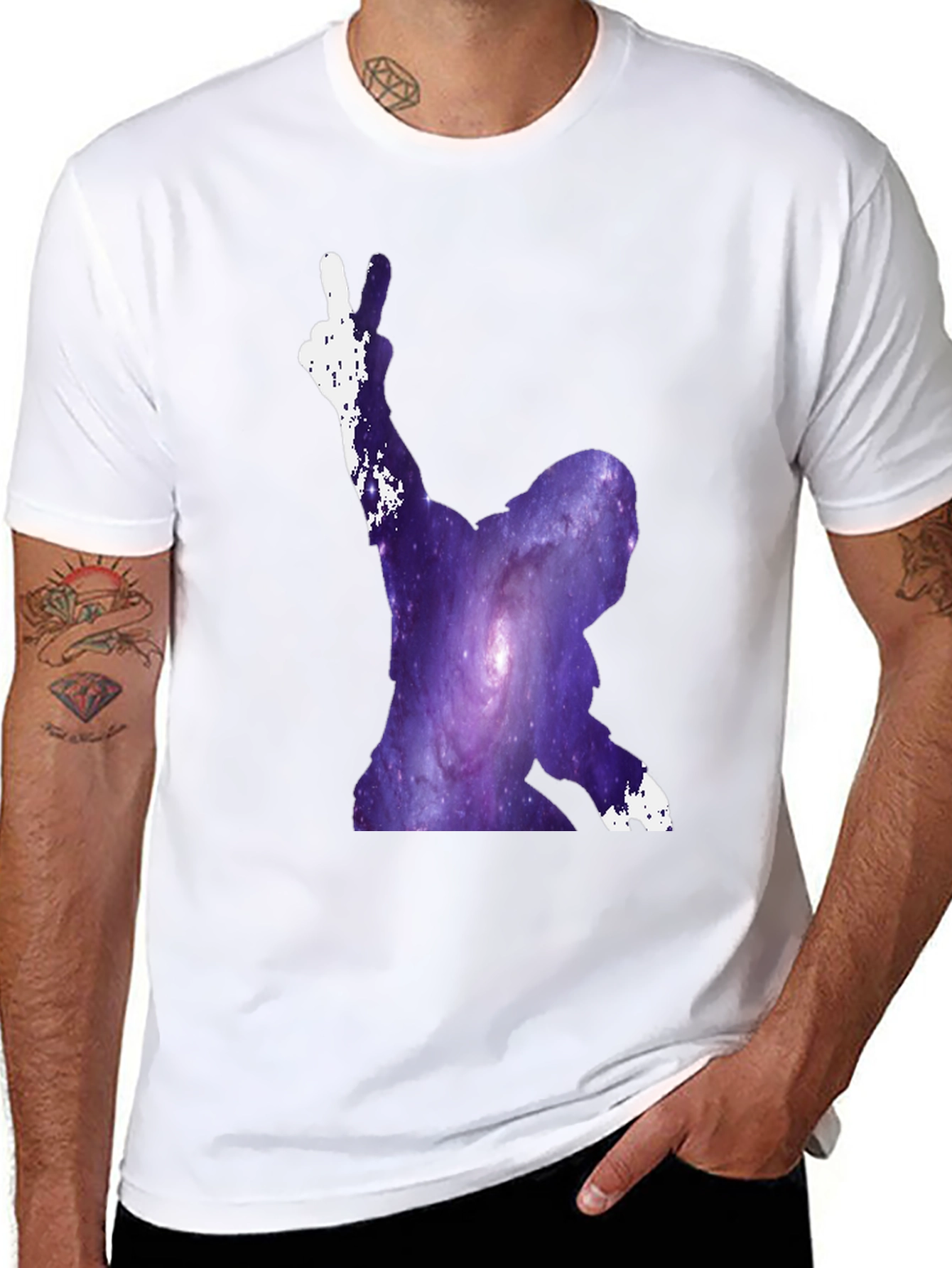 Galaxy Peace Sign T-Shirt