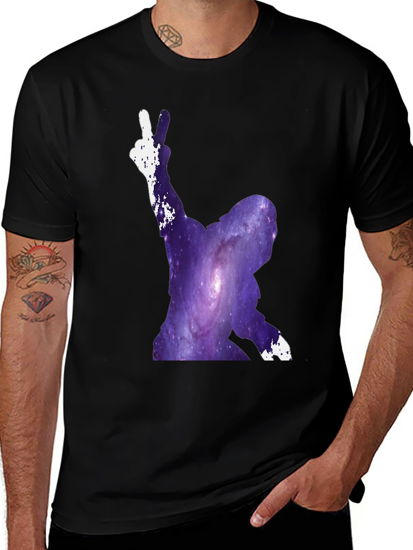 Galaxy Peace Sign T-Shirt