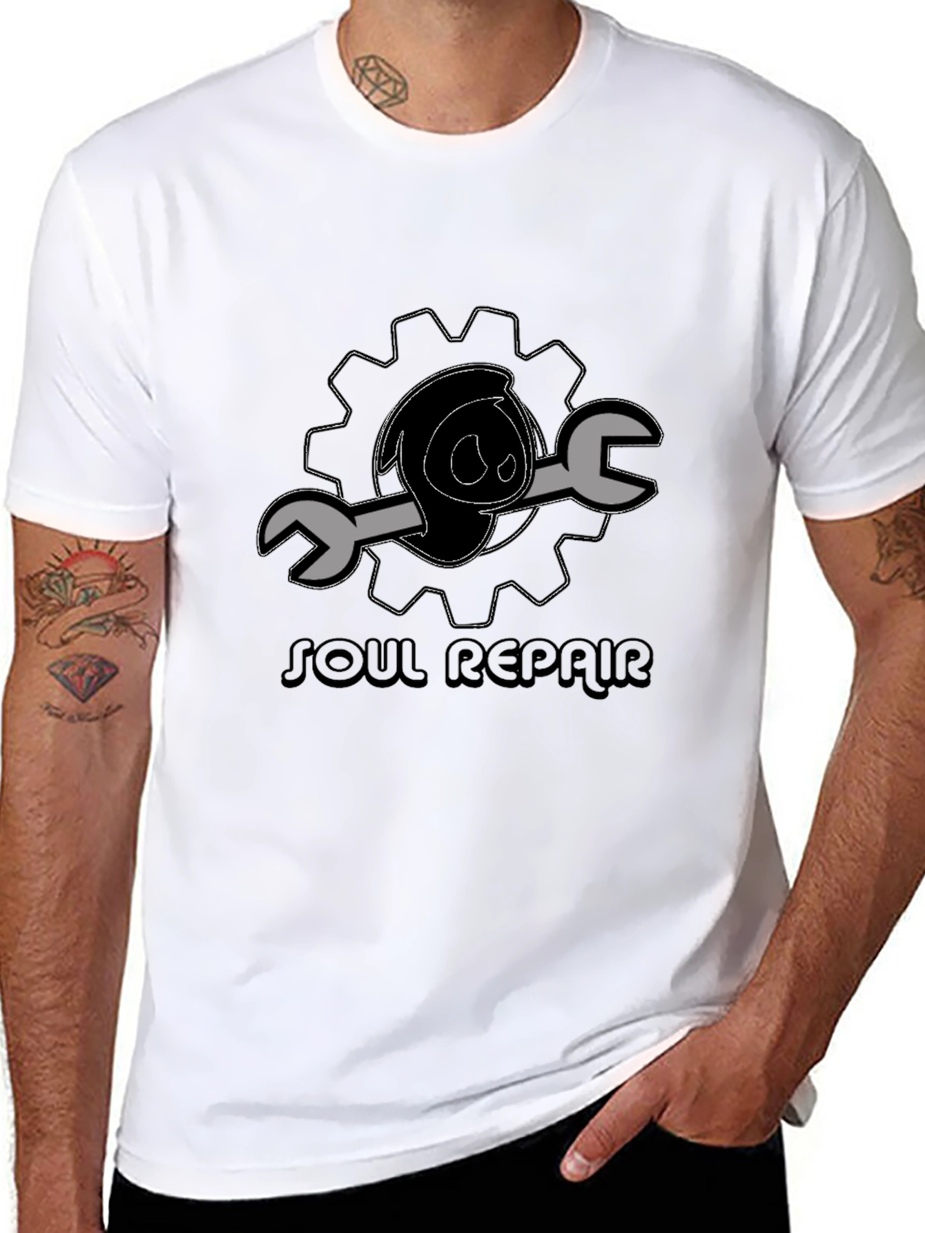 Soul Repair Black Graphic T-Shirt