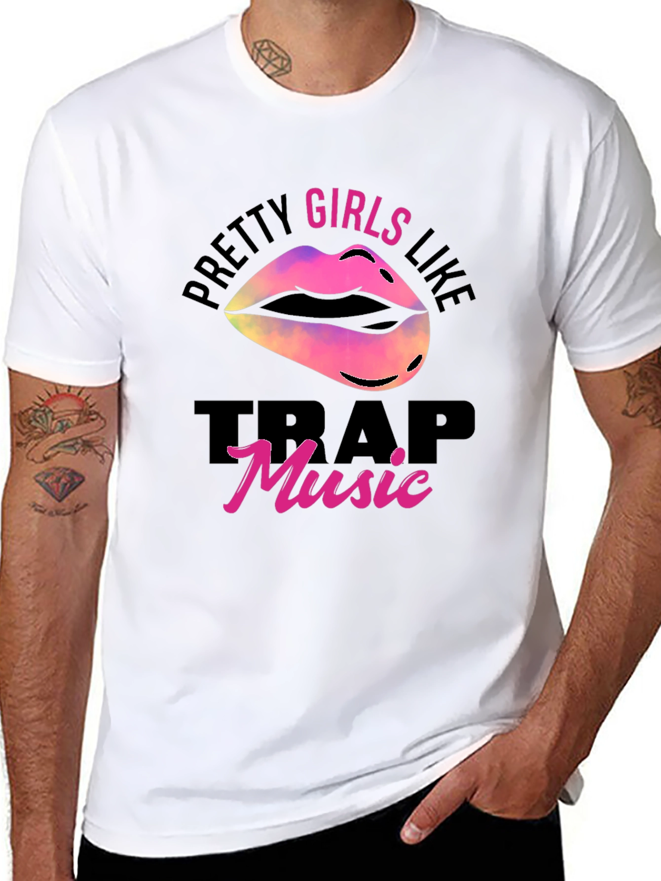 Pretty Girls Like Trap Music Graphic Tee