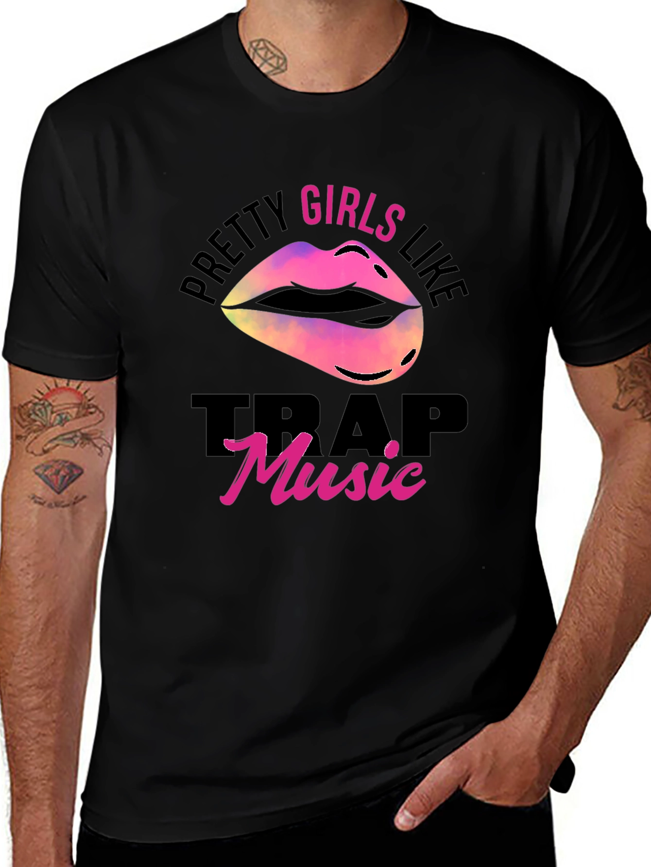 Pretty Girls Like Trap Music Graphic Tee