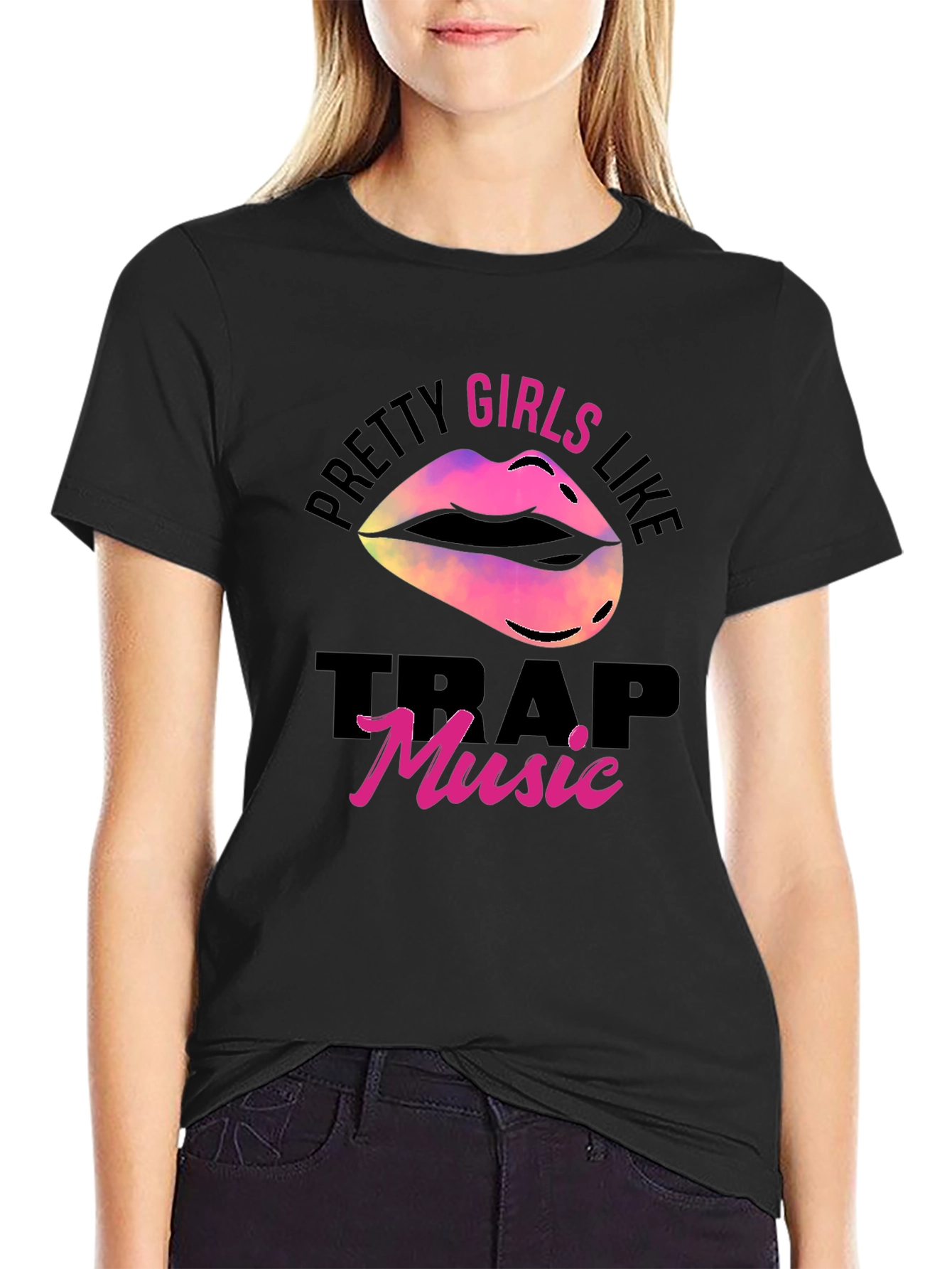Pretty Girls Like Trap Music Graphic Tee