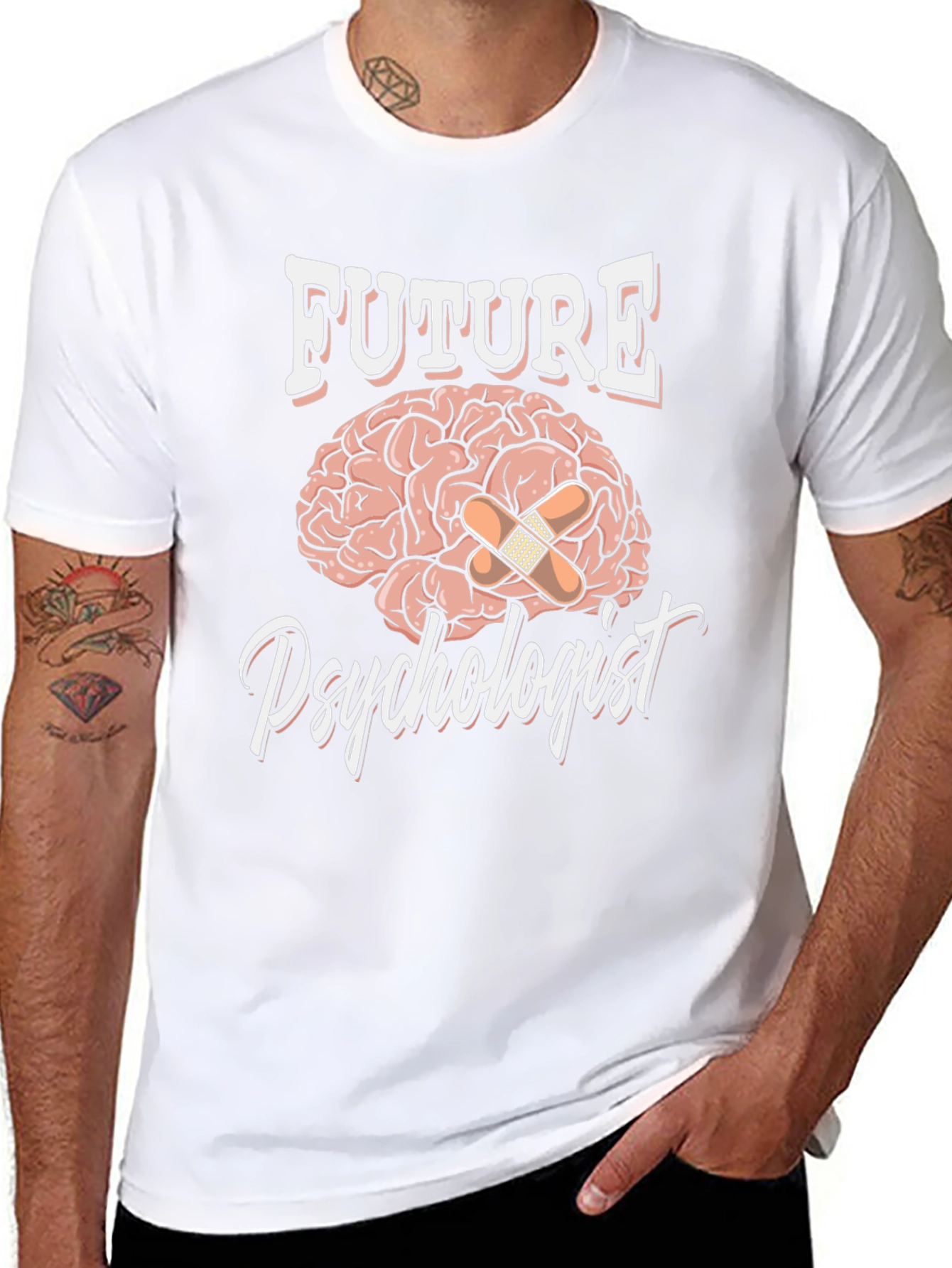 Future Psychologist Brain Graphic Tee