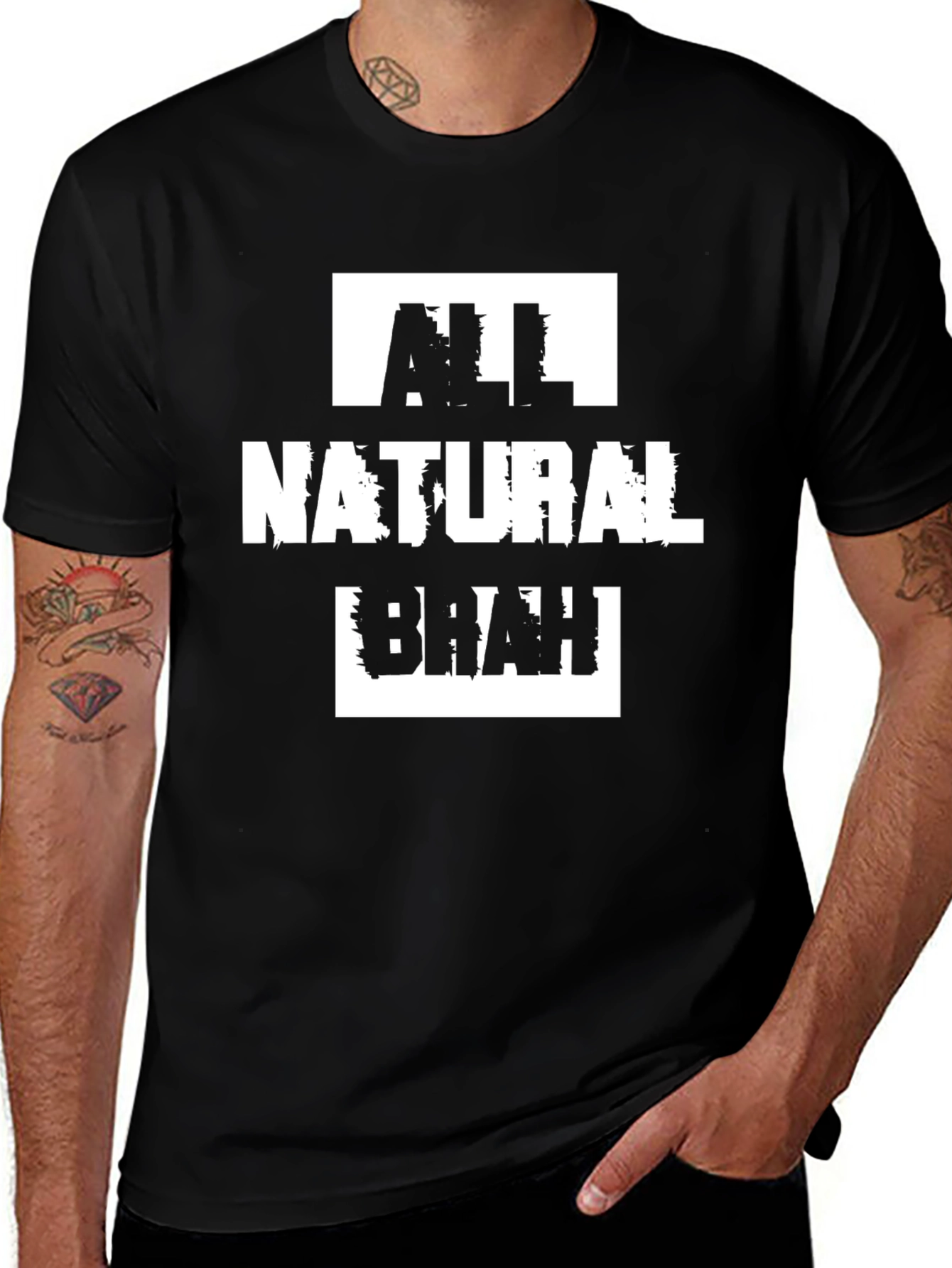 All Natural Brah T-Shirt - Black