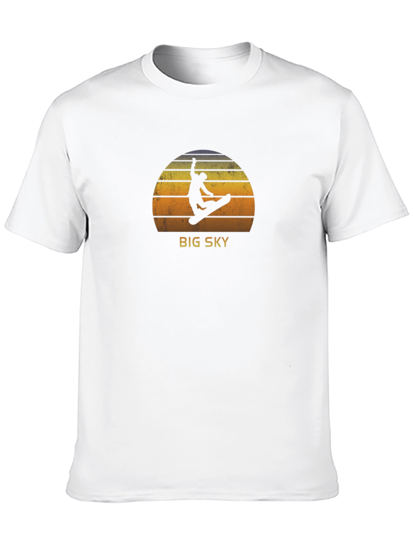 Big Sky Retro Snowboarder Graphic Tee