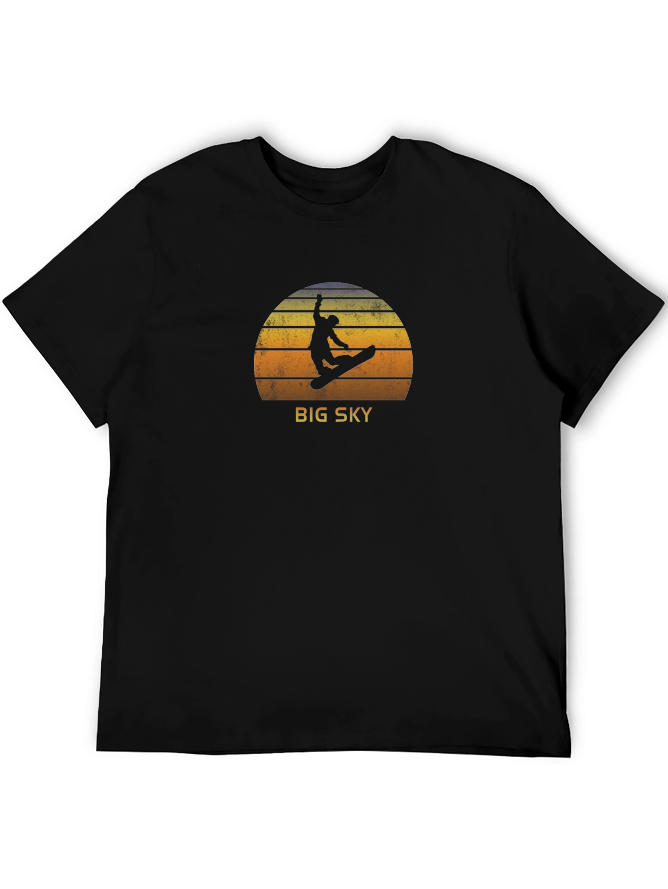 Big Sky Retro Snowboarder Graphic Tee