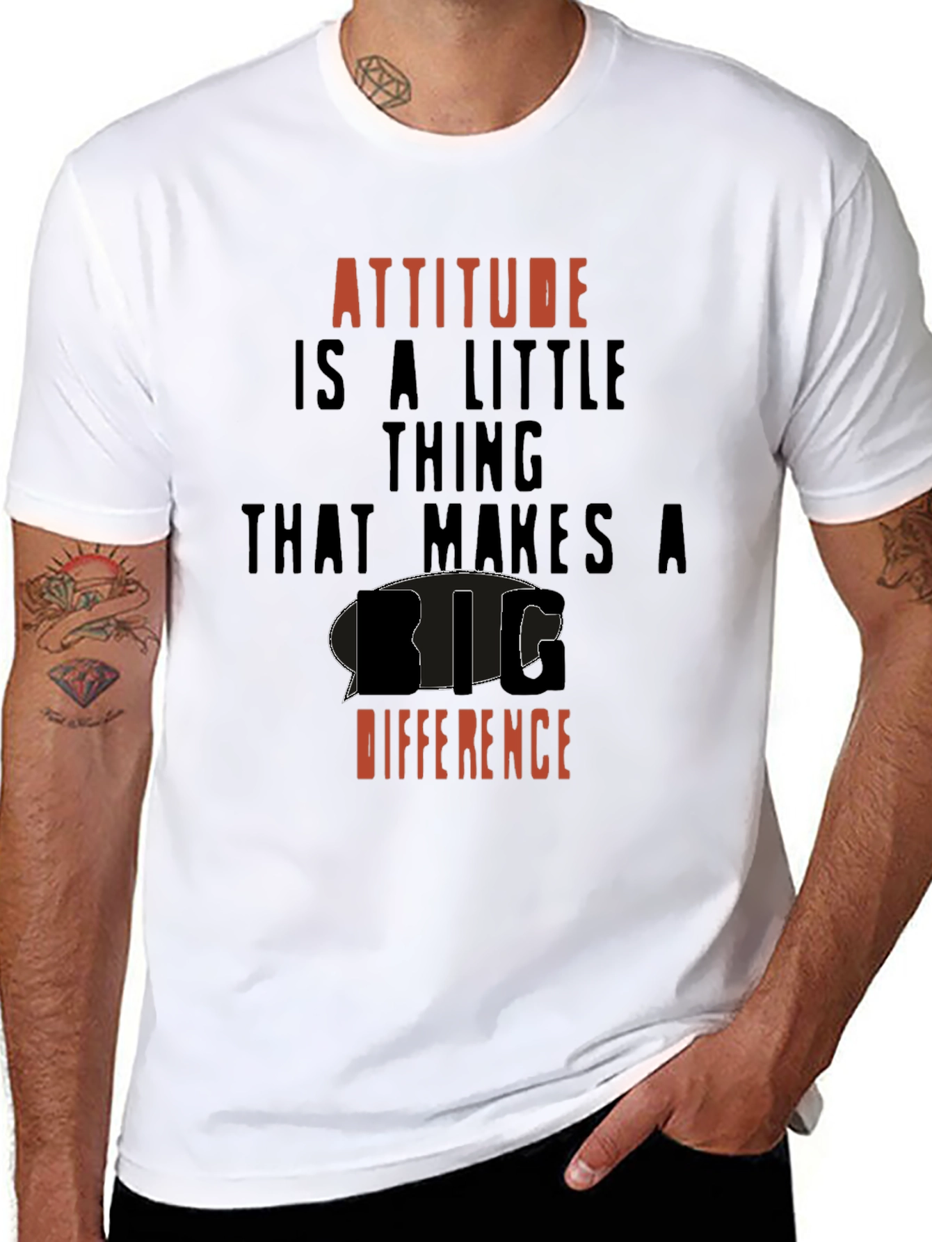 Attitude is Everything Graphic Tee - Motivational Shirt