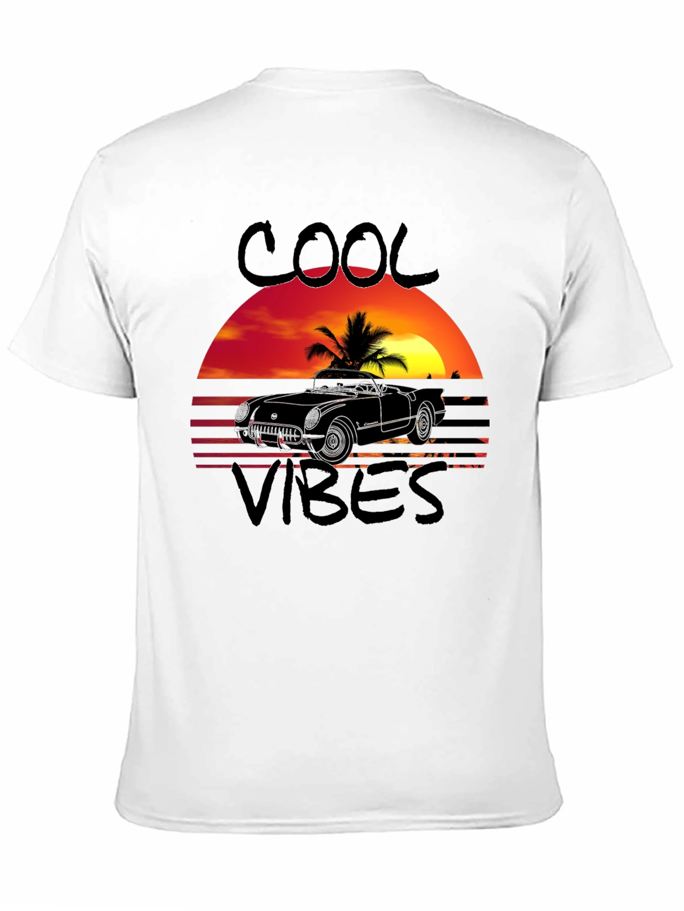 Cool Vibes Car Graphic T-Shirt