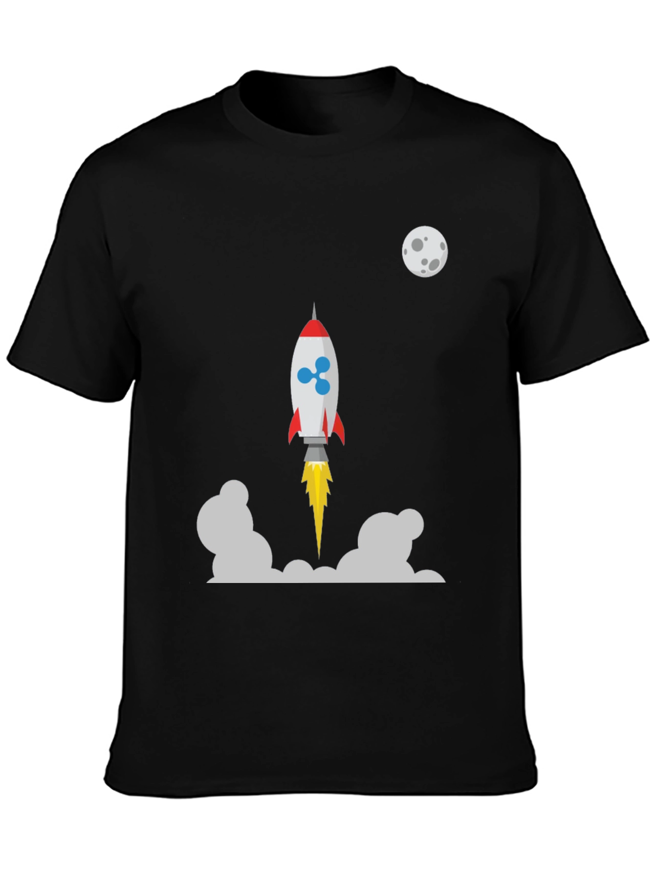Ripple Rocket to the Moon T-Shirt - Crypto Tee