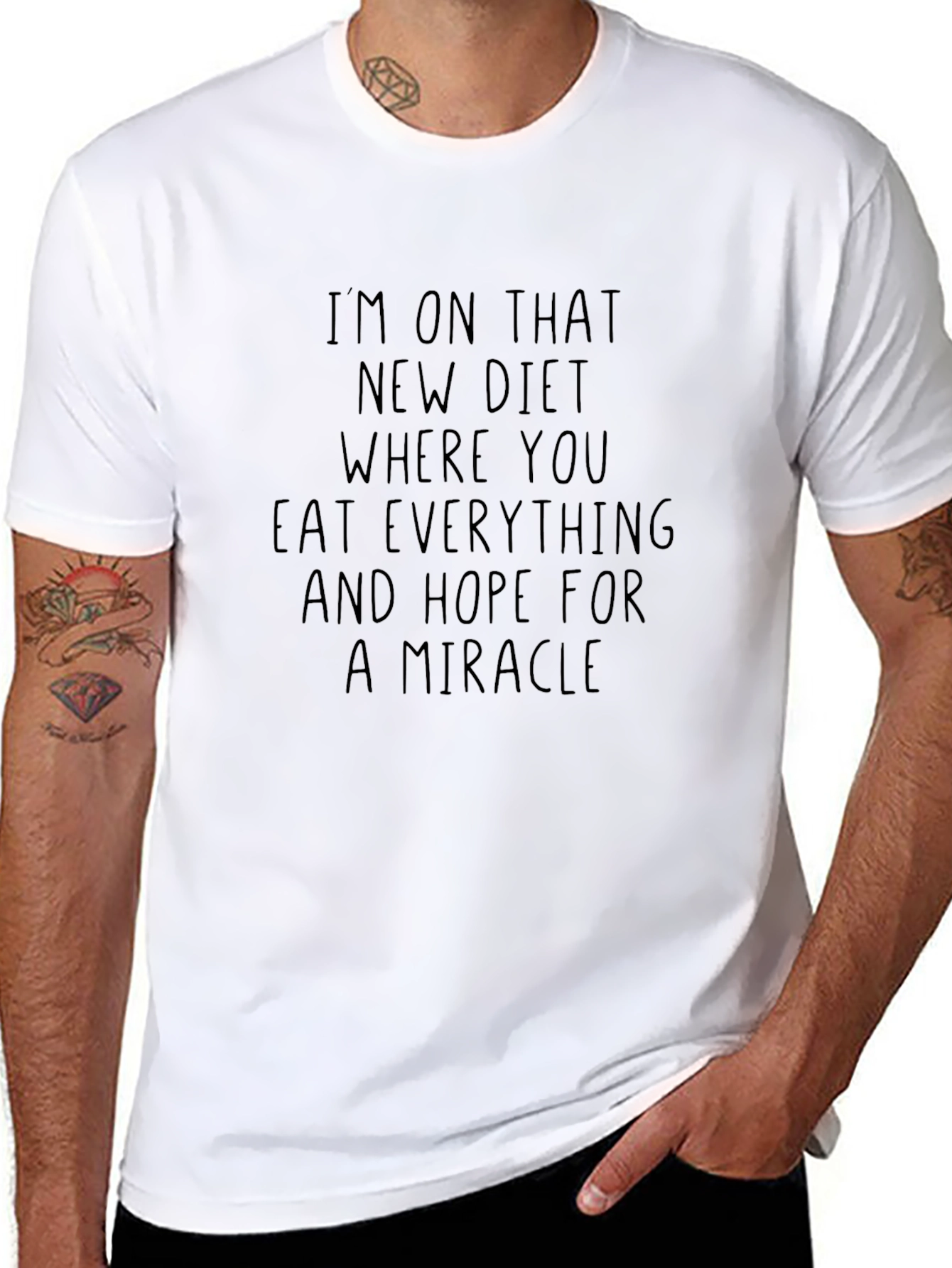 Funny Diet T-Shirt - Hope for a Miracle