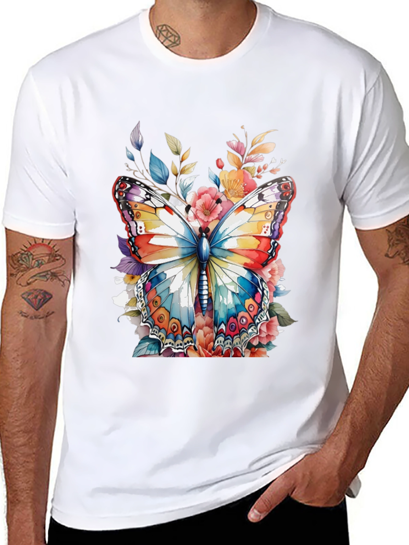 Butterfly Floral Graphic Tee