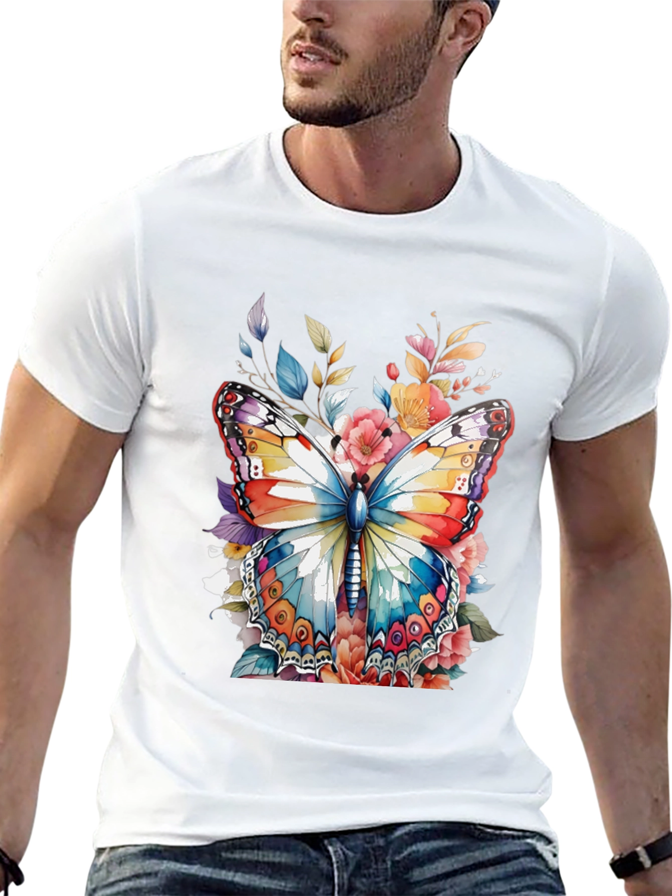Butterfly Floral Graphic Tee