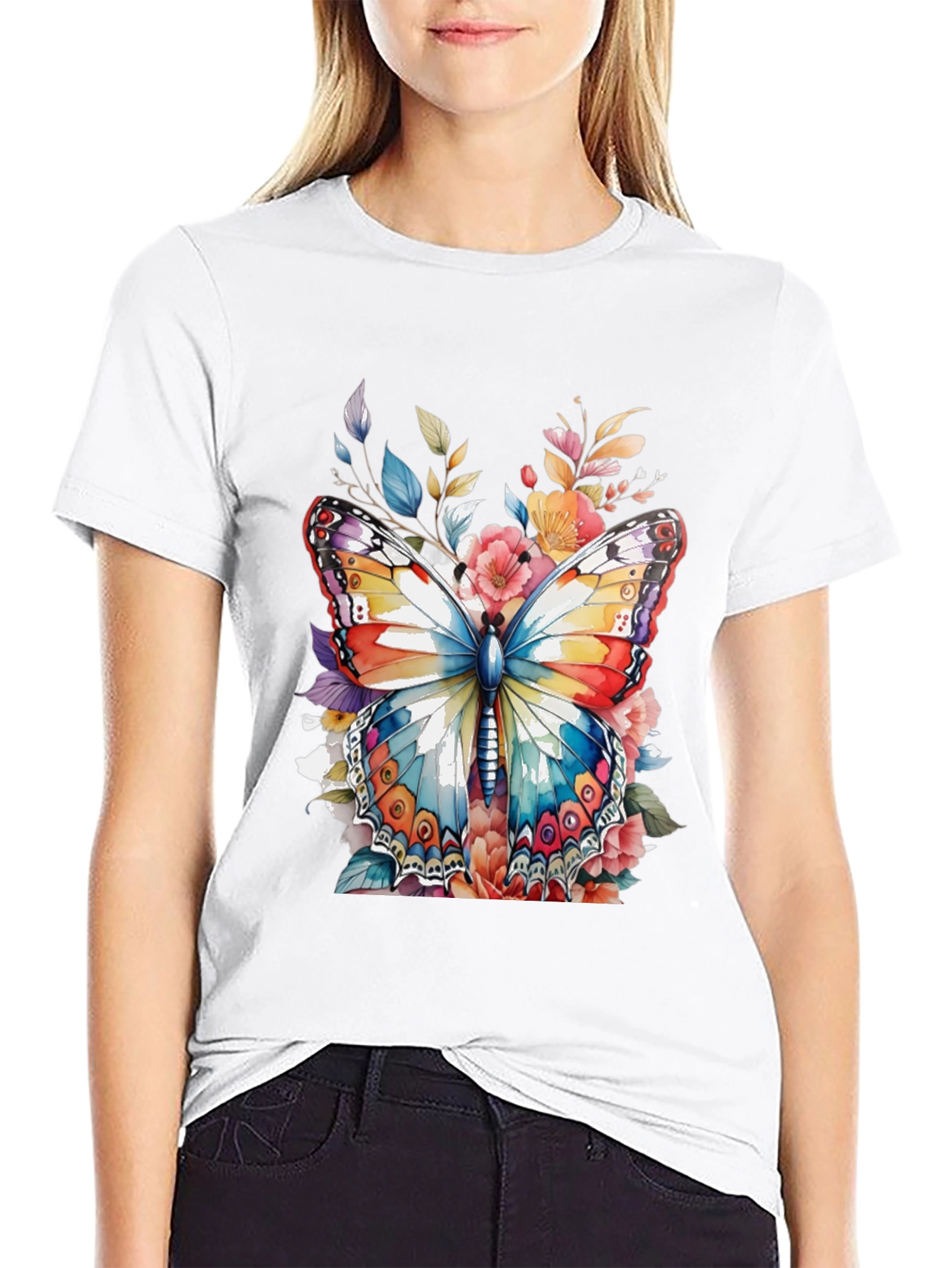 Butterfly Floral Graphic Tee