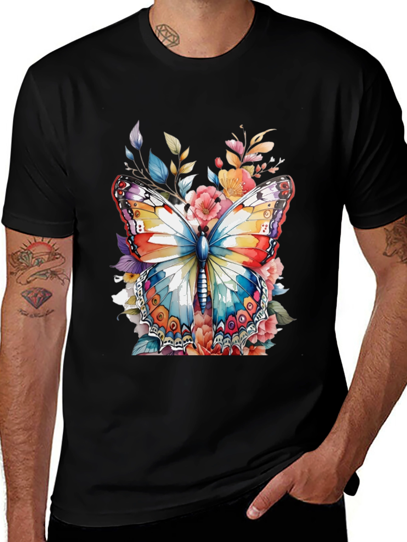 Butterfly Floral Graphic Tee