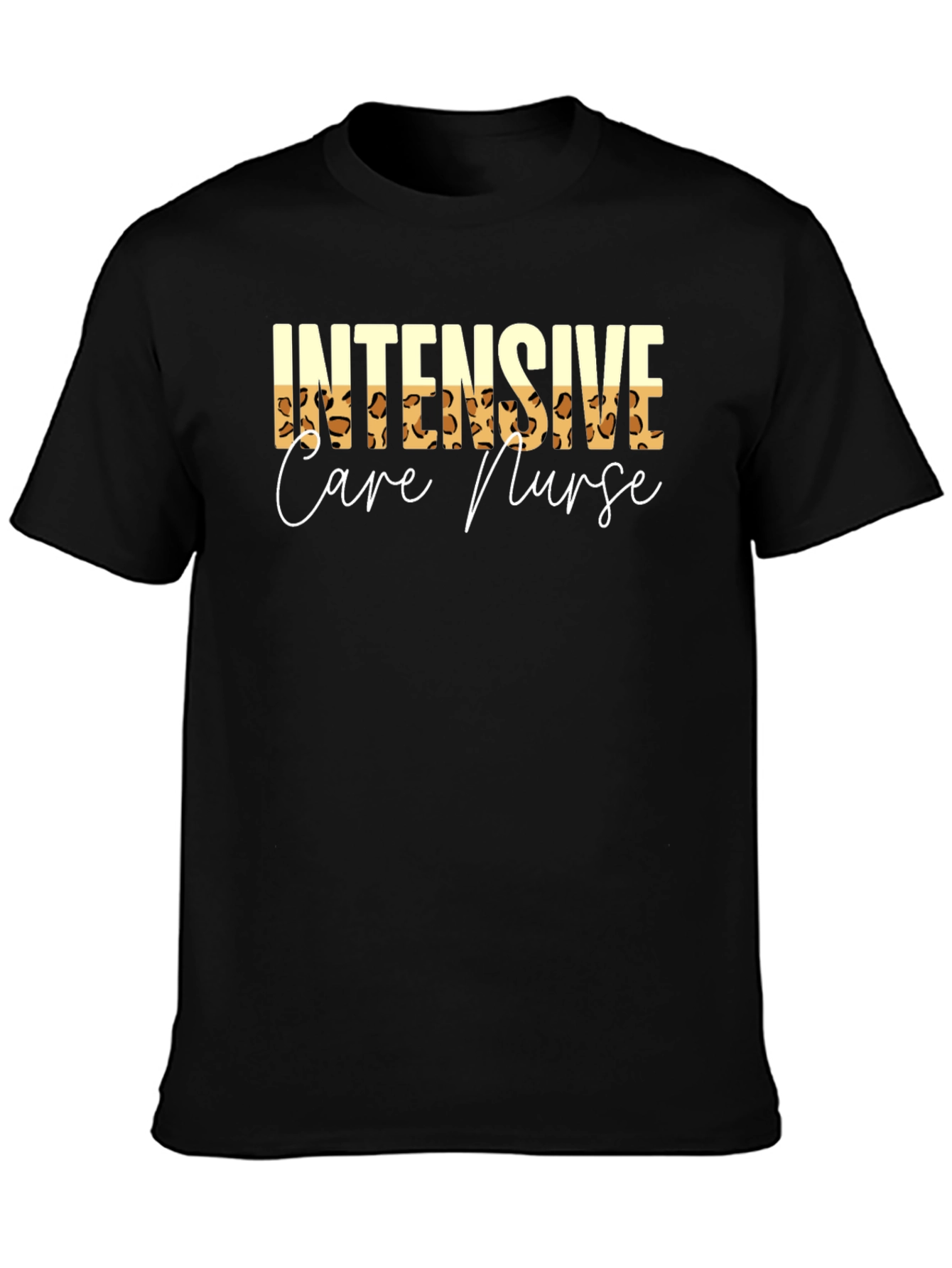 Intensive Care Nurse Leopard Print T-Shirt