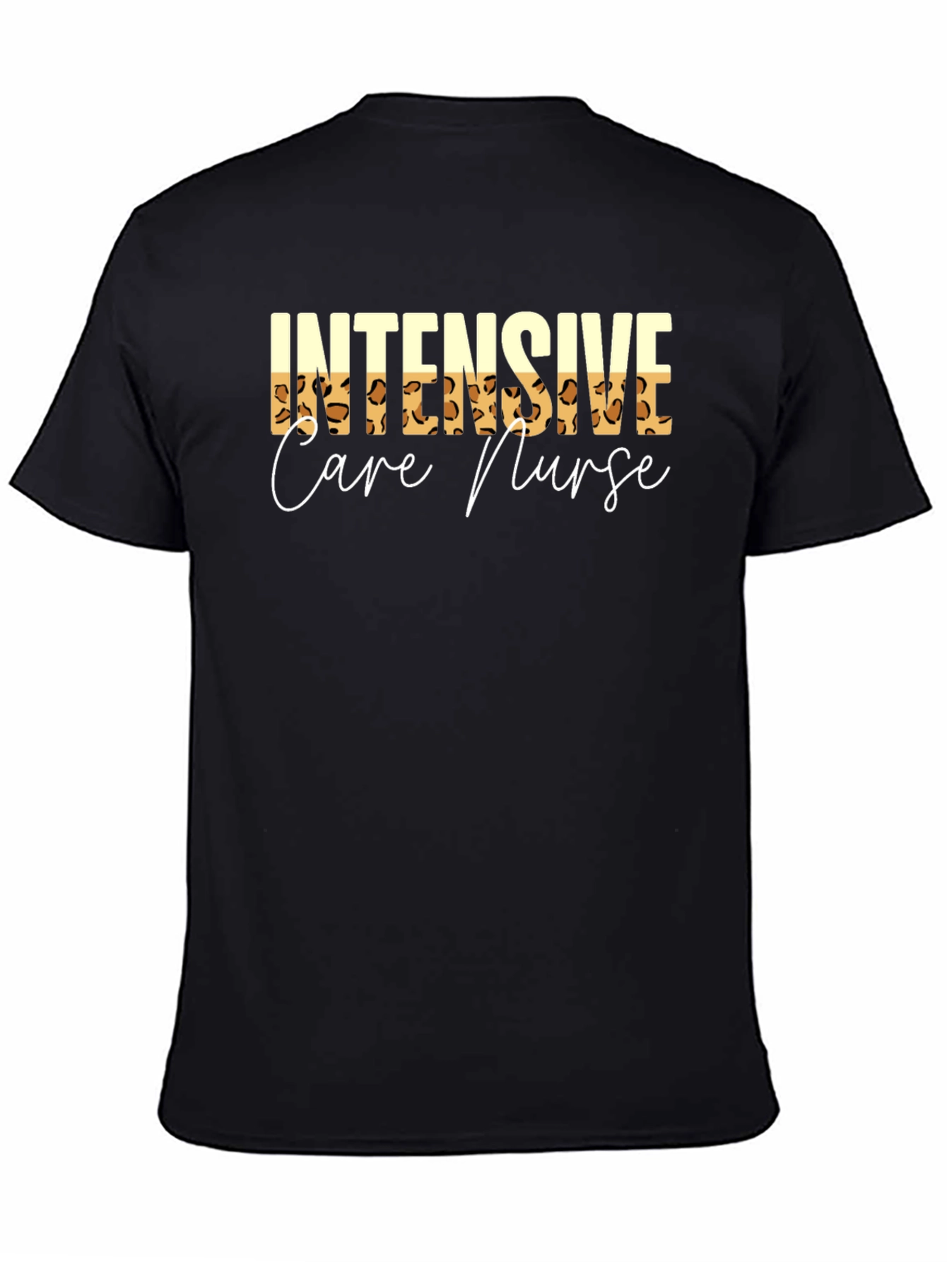 Intensive Care Nurse Leopard Print T-Shirt