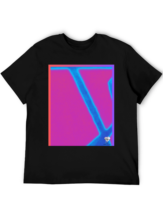 Abstract Neon Graphic Tee - Modern Art T-Shirt