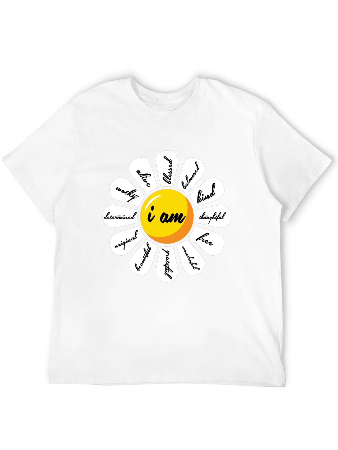 I Am Daisy Graphic Tee - Positive Affirmation Shirt