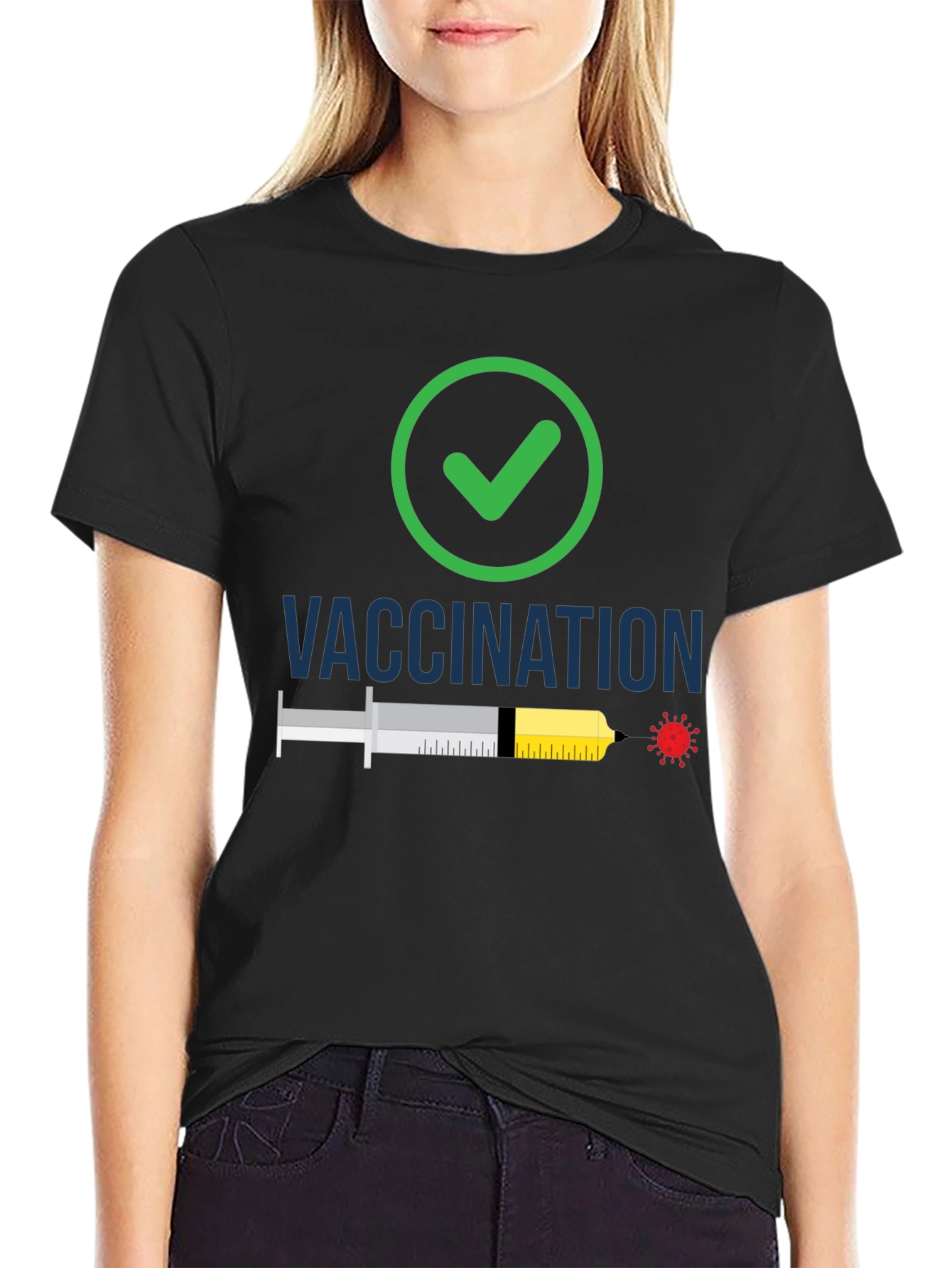Vaccination Checkmark T-Shirt