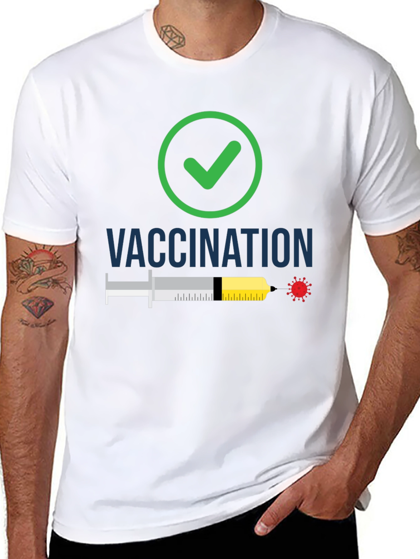 Vaccination Checkmark T-Shirt