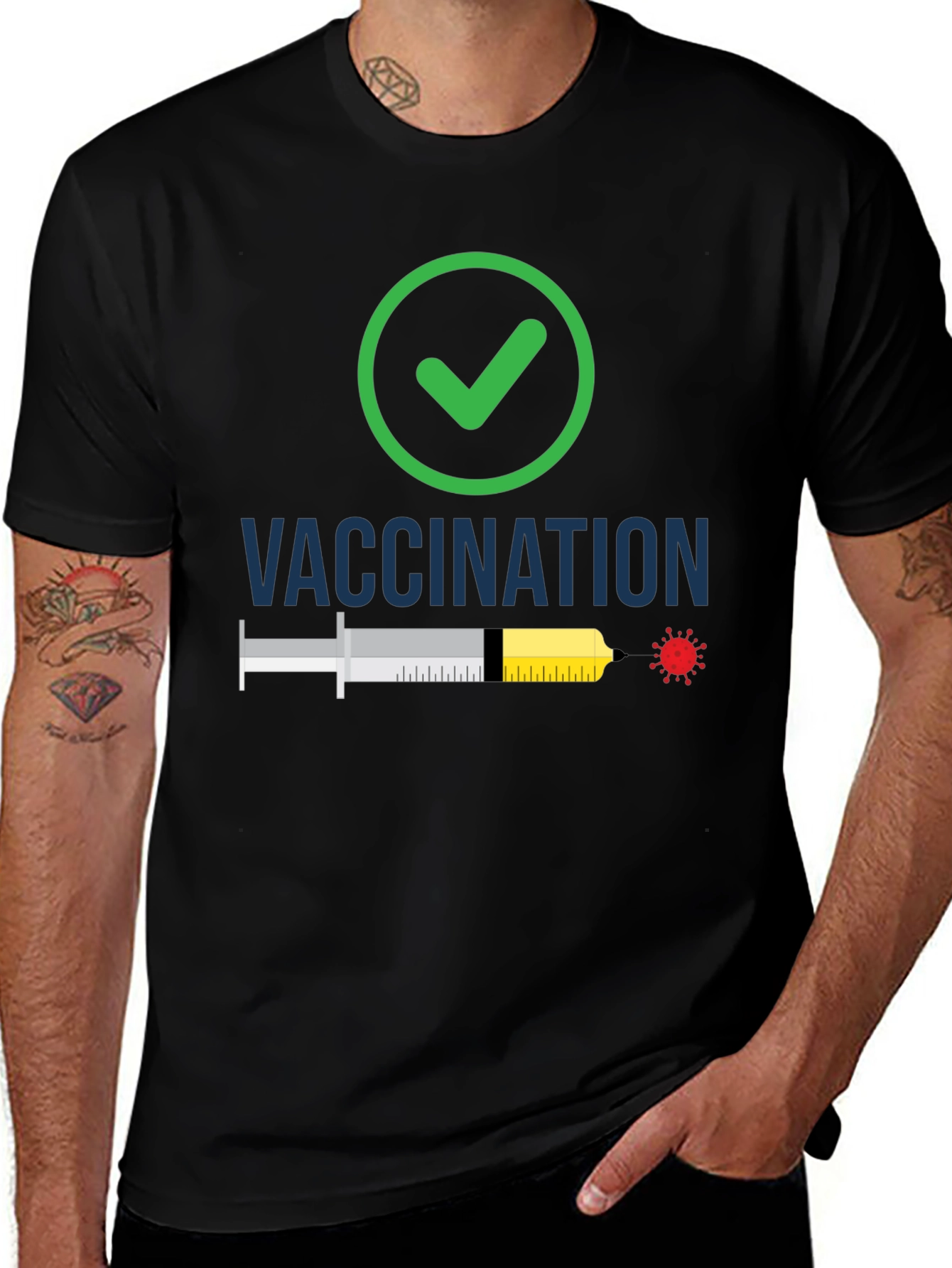 Vaccination Checkmark T-Shirt