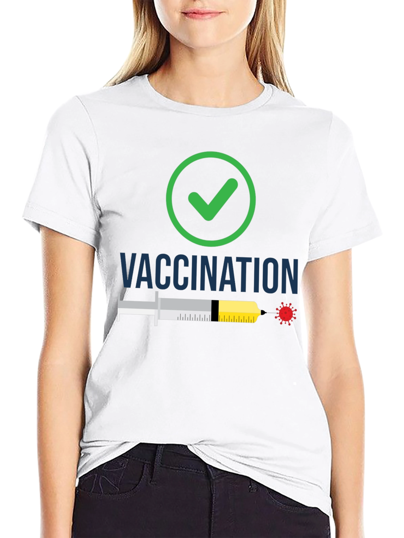 Vaccination Checkmark T-Shirt