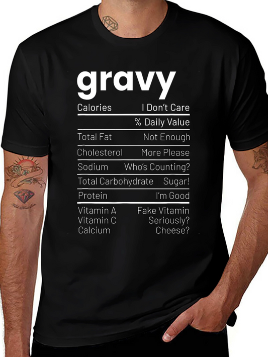 Gravy Nutrition Facts Funny T-Shirt