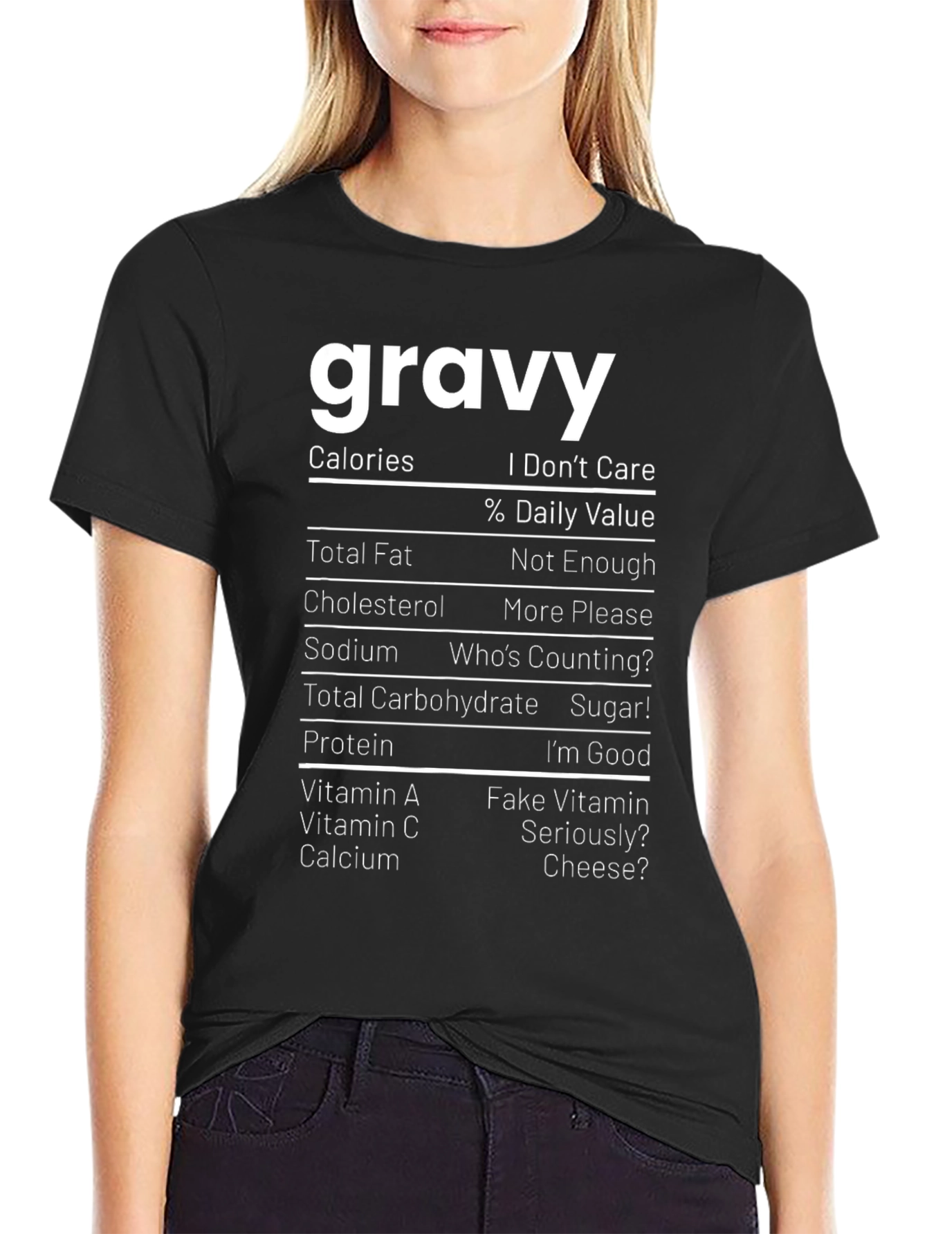 Gravy Nutrition Facts Funny T-Shirt