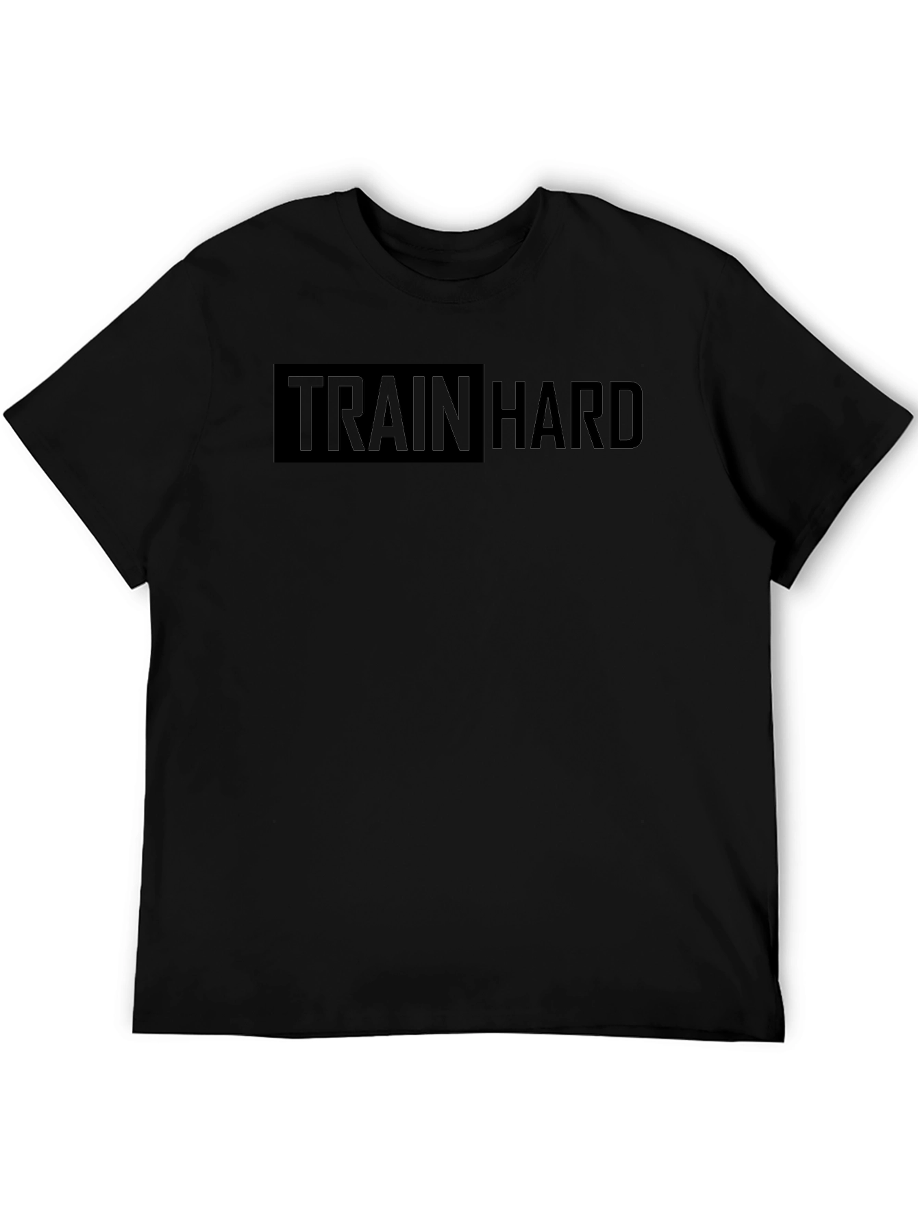 Train Hard Black Graphic Tee
