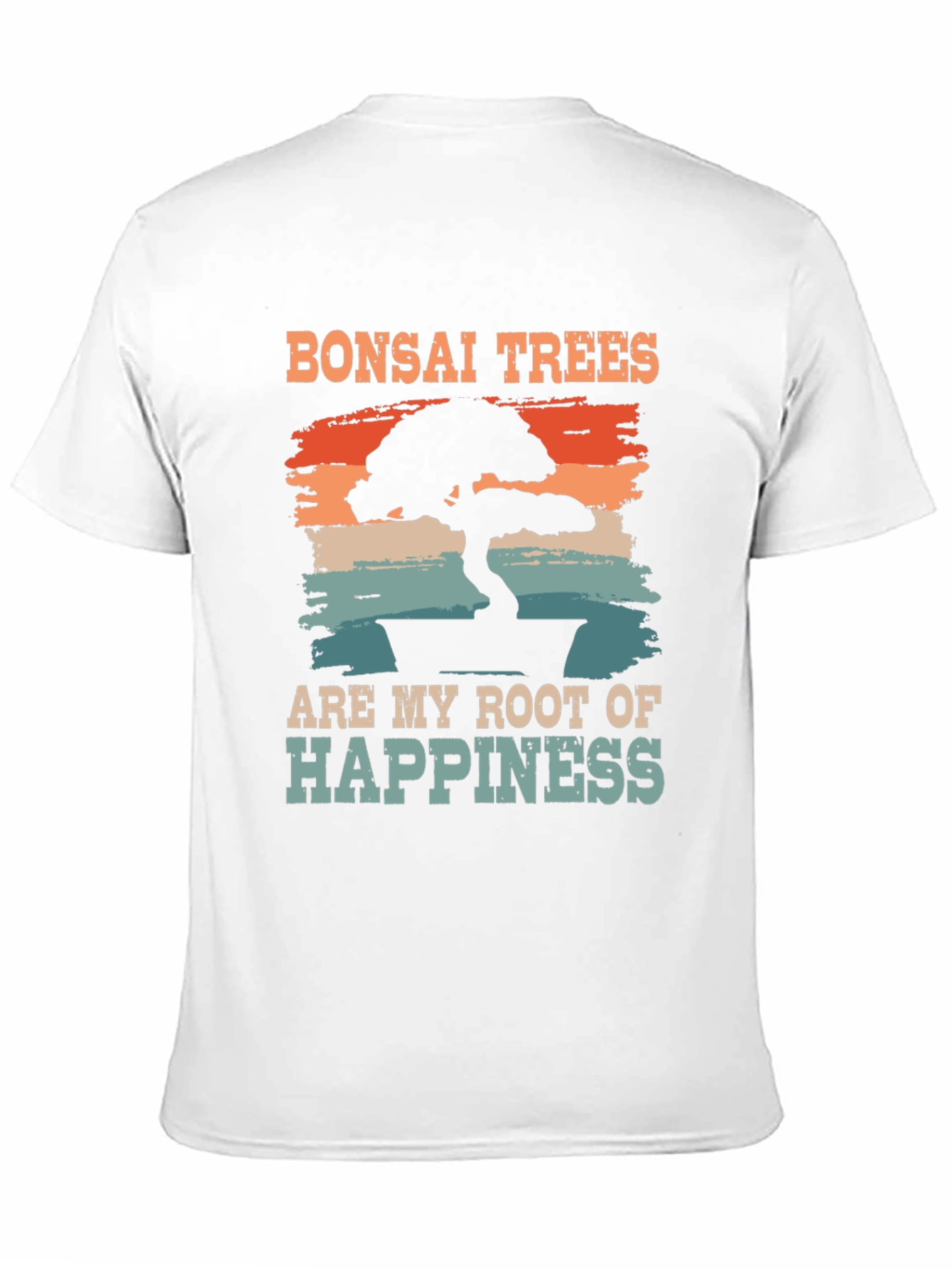 Bonsai Trees Root of Happiness Black T-Shirt