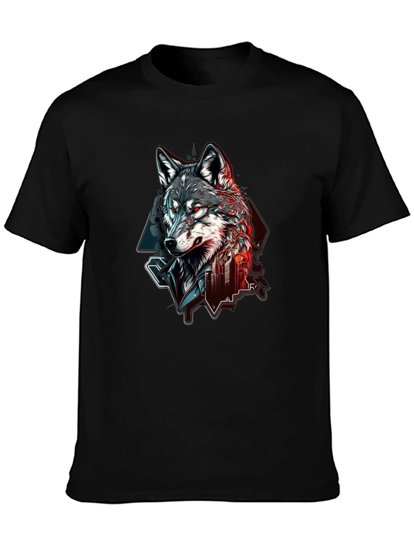 Urban Wolf Graphic Tee - Bold Streetwear Style